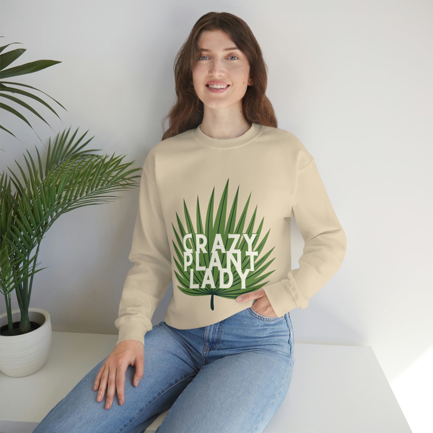 Crazy Plant Lady Unisex Crewneck