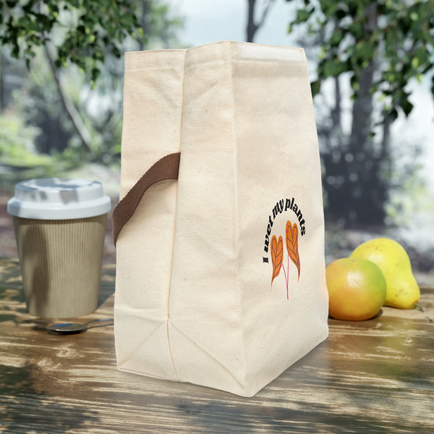 Wet My Plants Canvas Lunch Bag