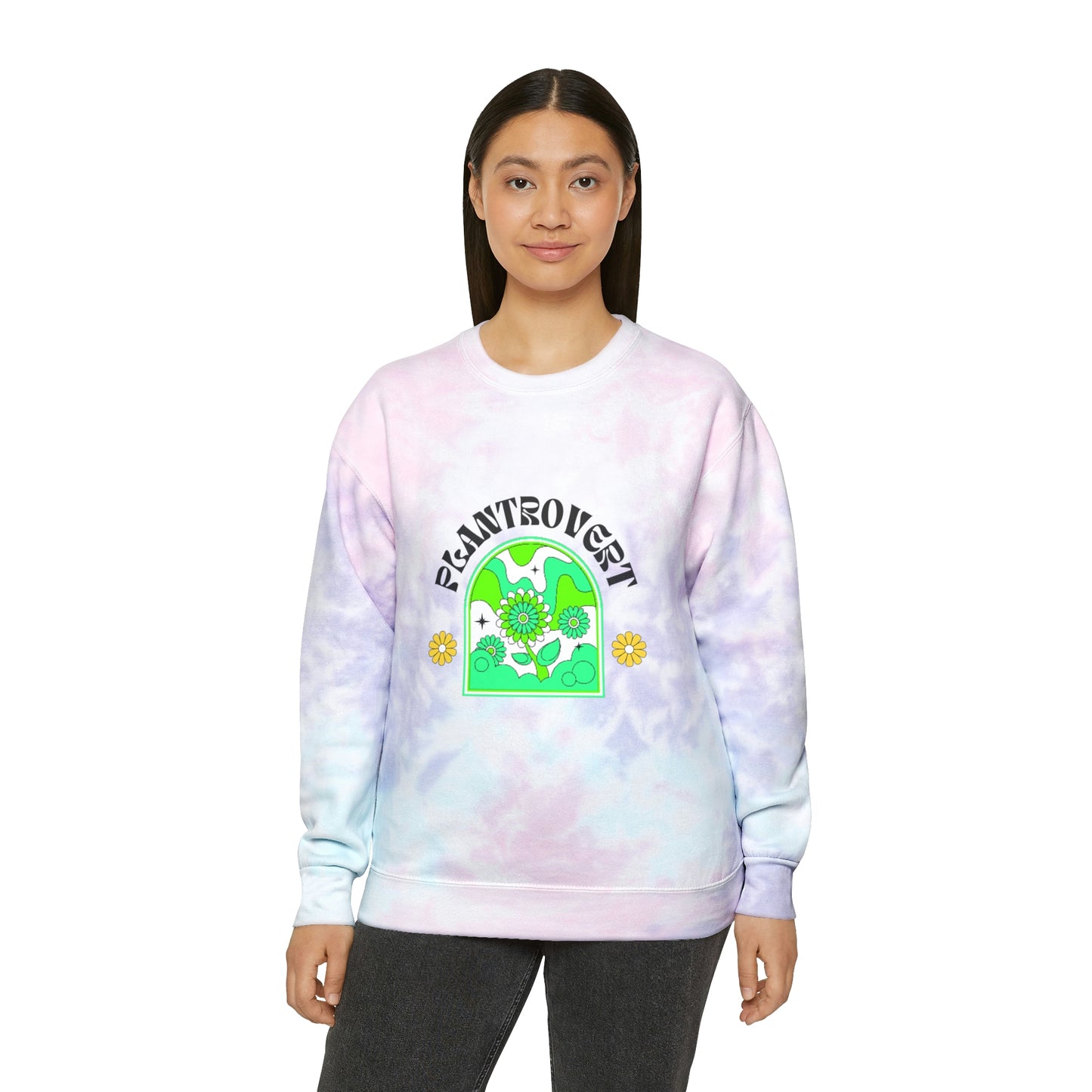 Plantrovert Unisex Tie-Dye Crewneck