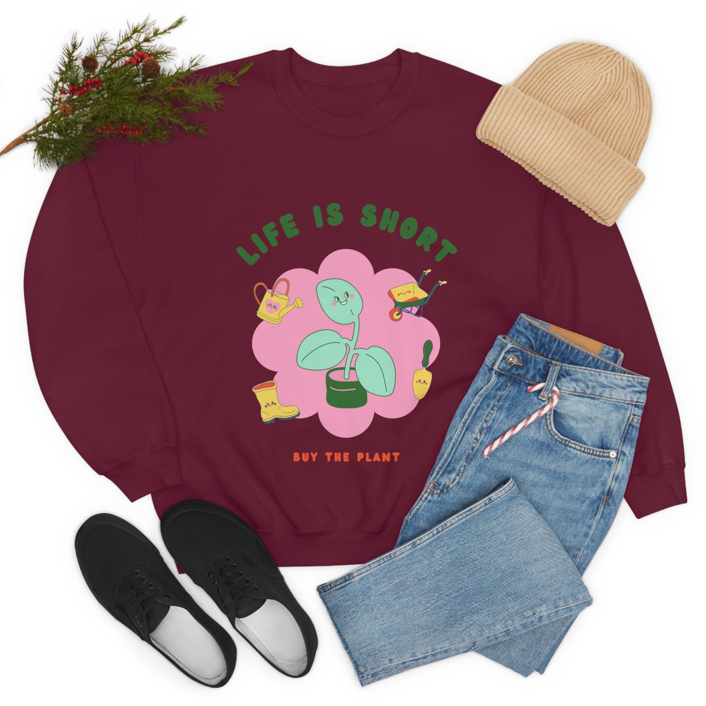 Life Is Short Unisex Crewneck