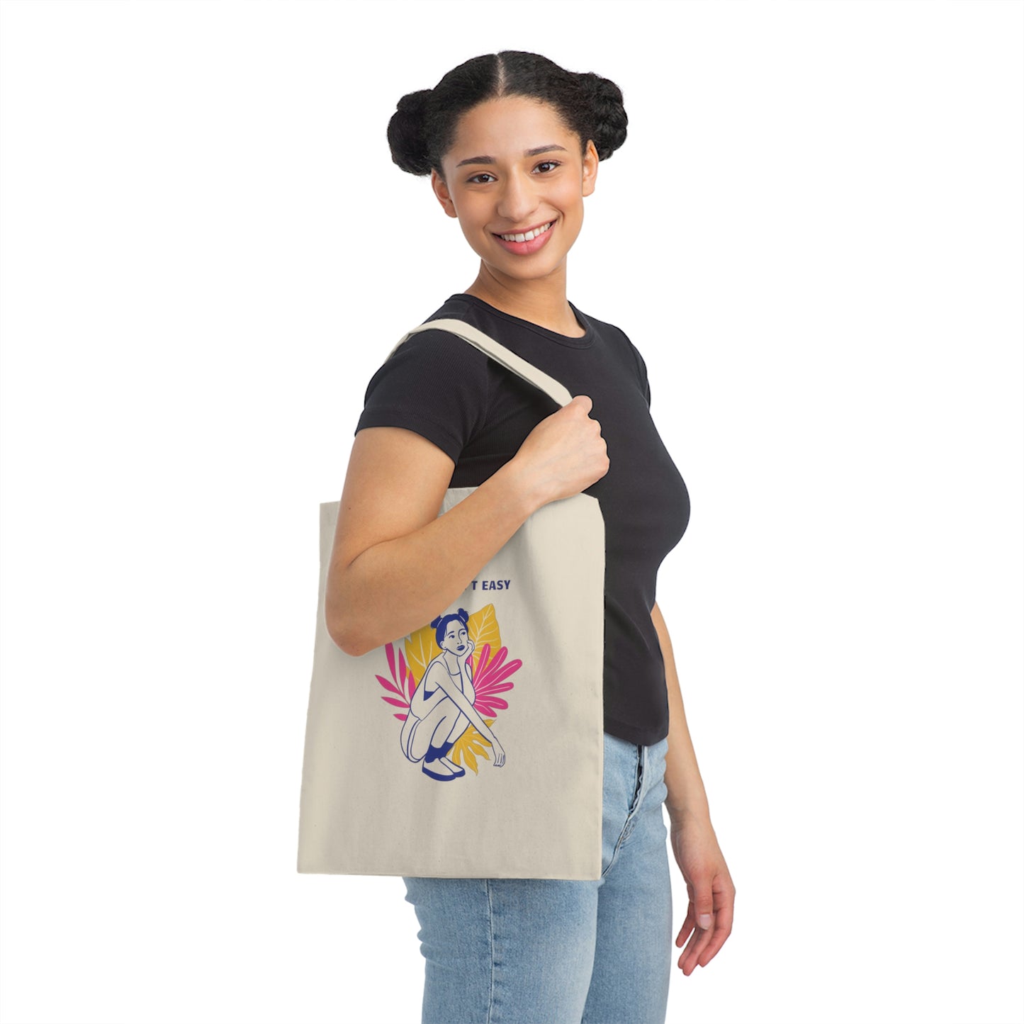 Hoeing Ain't Easy Canvas Tote Bag