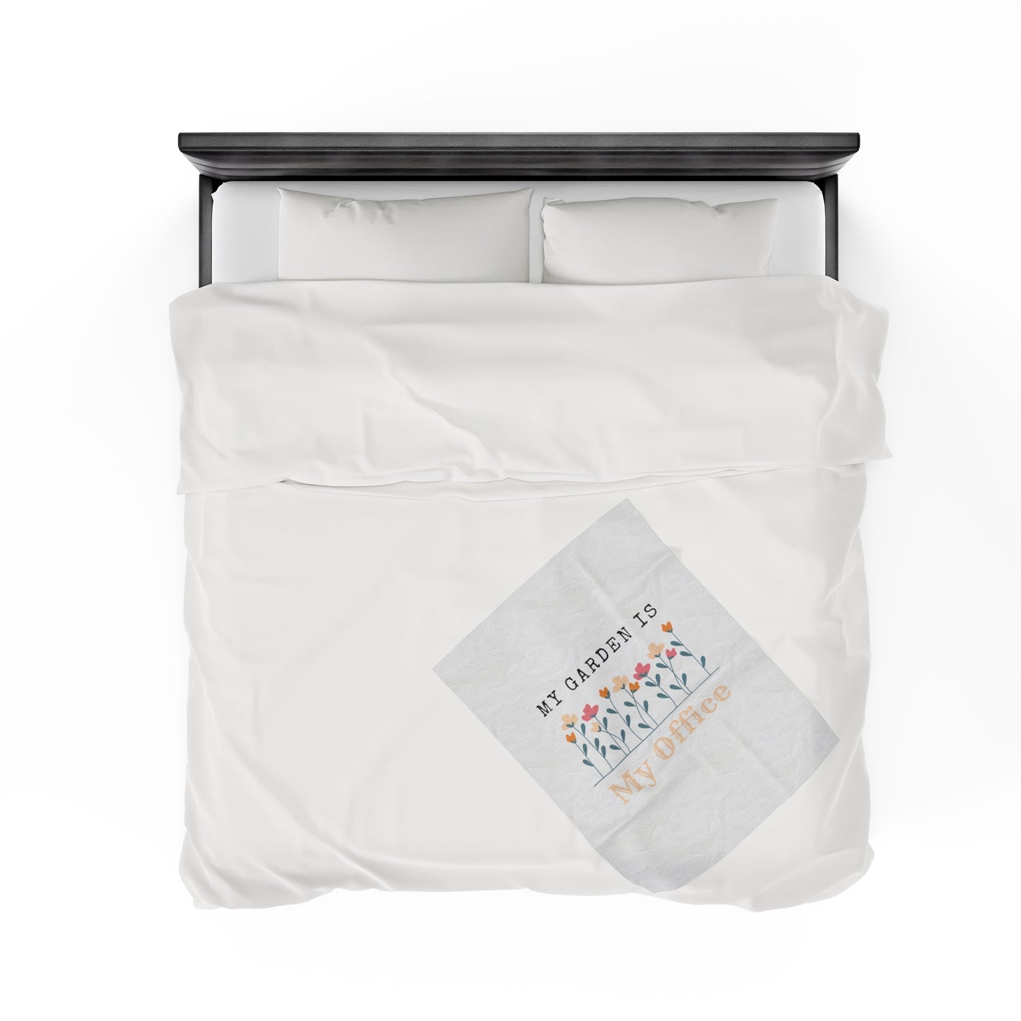 My Office Velveteen Plush Blanket