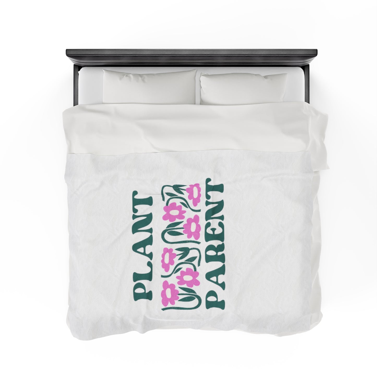 Plant Parent Velveteen Plush Blanket
