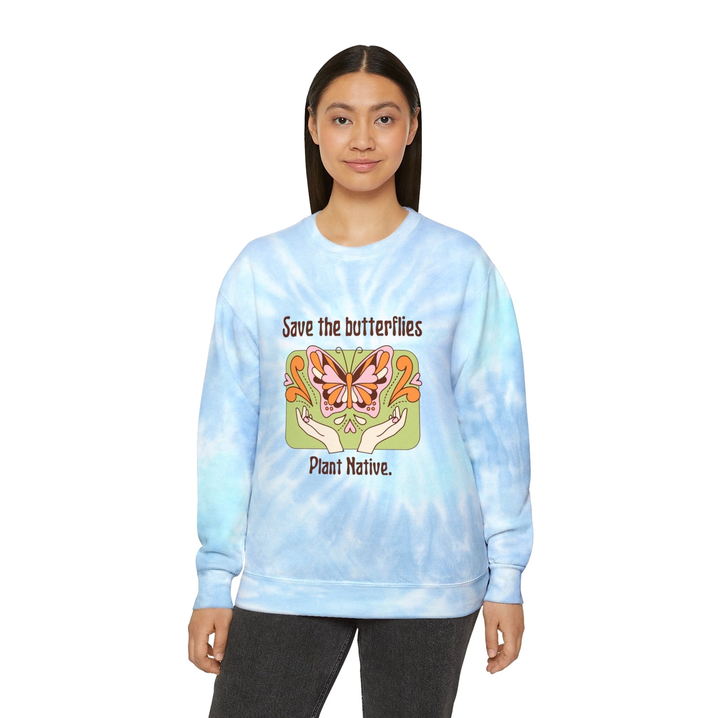 Plant Native Tie-Dye Crewneck