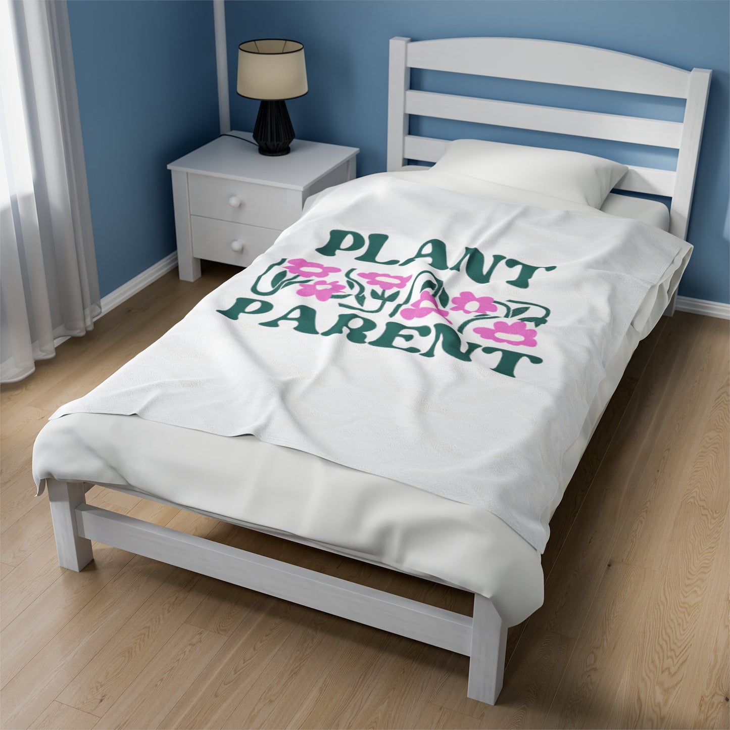 Plant Parent Velveteen Plush Blanket