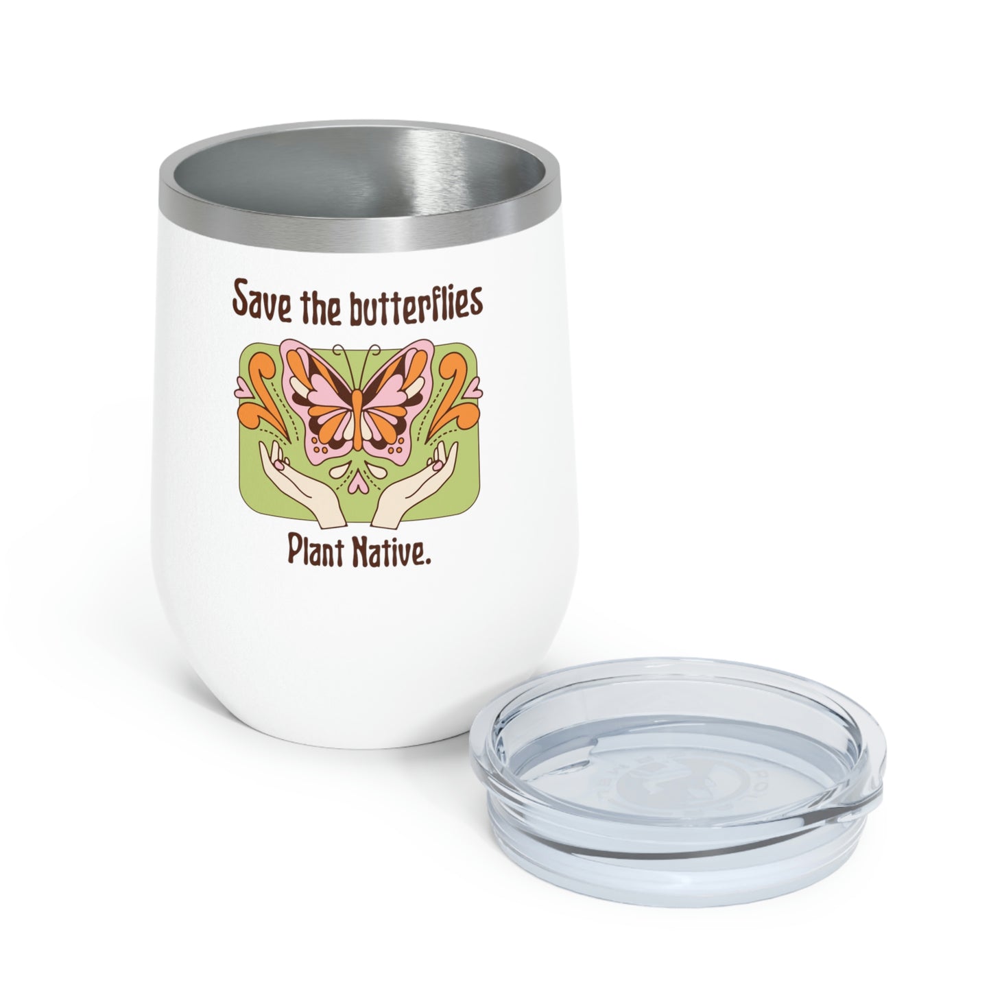 Plant Native Insulated Wine Tumbler