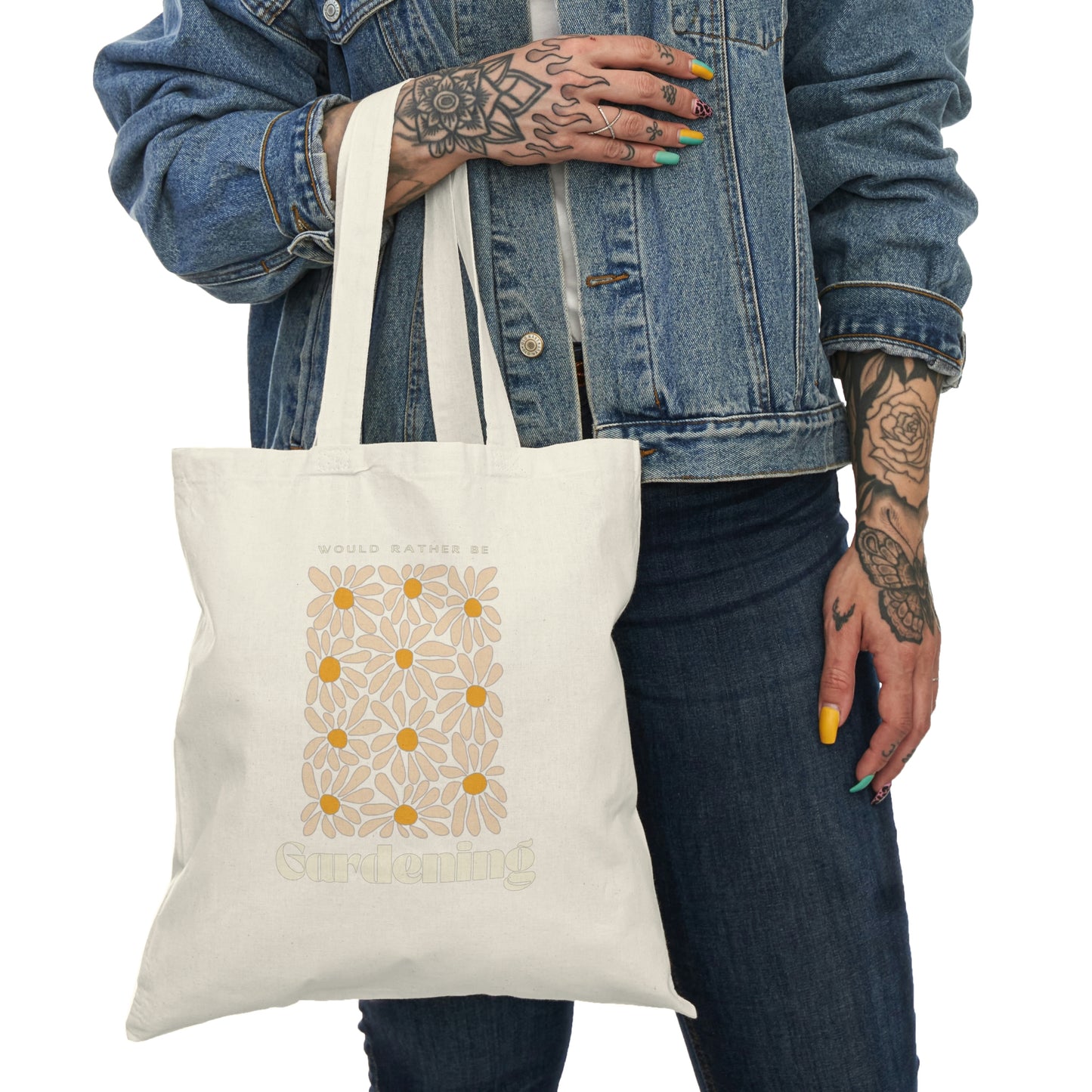 Would Rather Be Gardening Natural Tote Bag