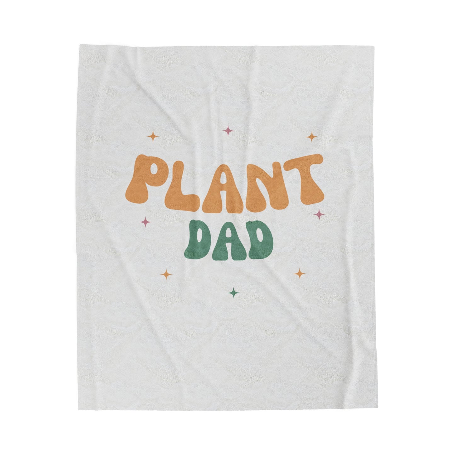 Plant Dad Velveteen Plush Blanket