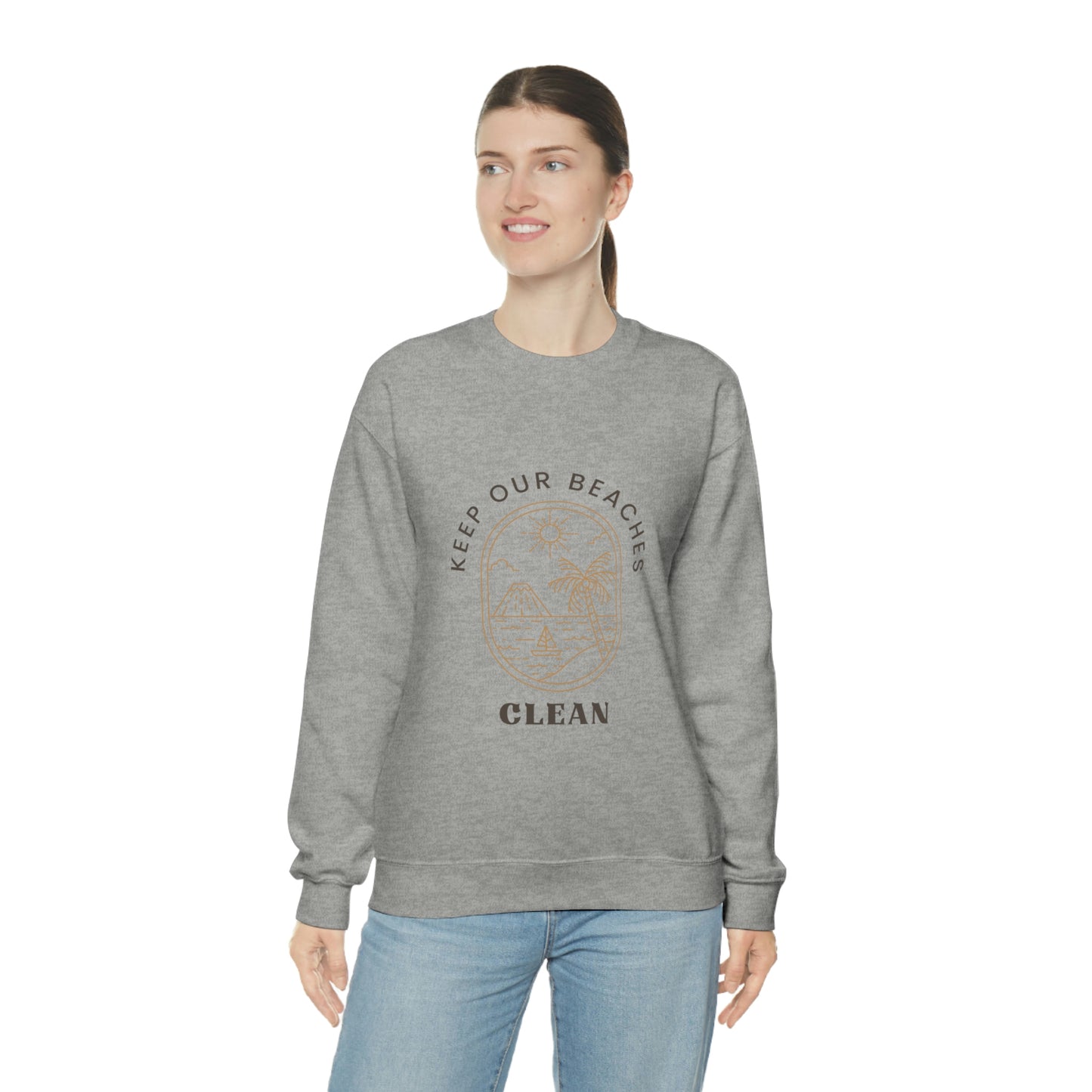 Clean Beaches Unisex Crewneck