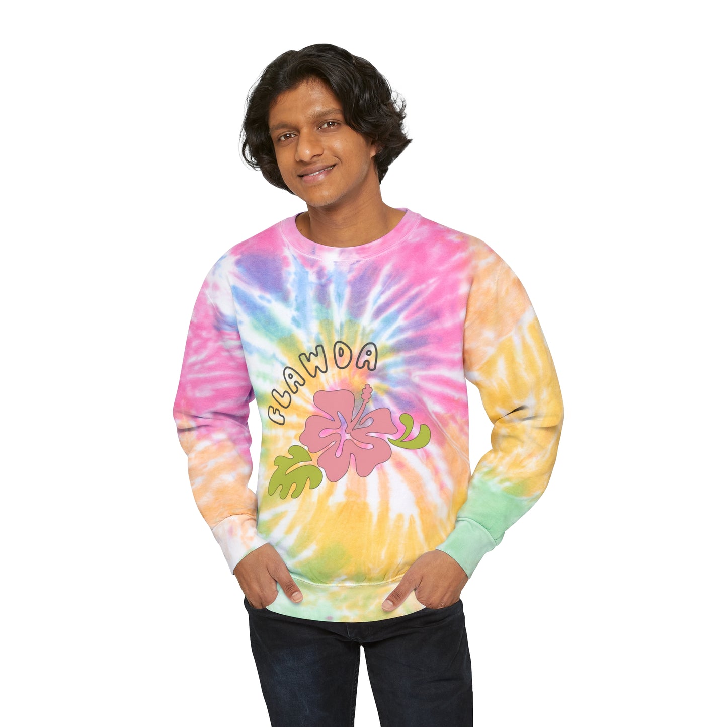 Flawda Unisex Tie-Dye Crewneck