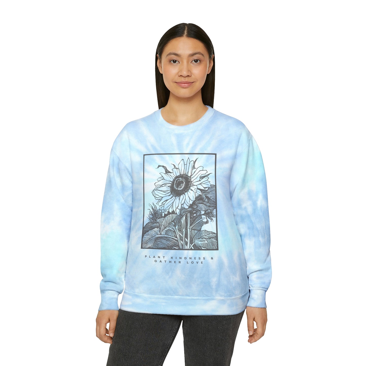 Plant Kindness Unisex Tie-Dye Crewneck