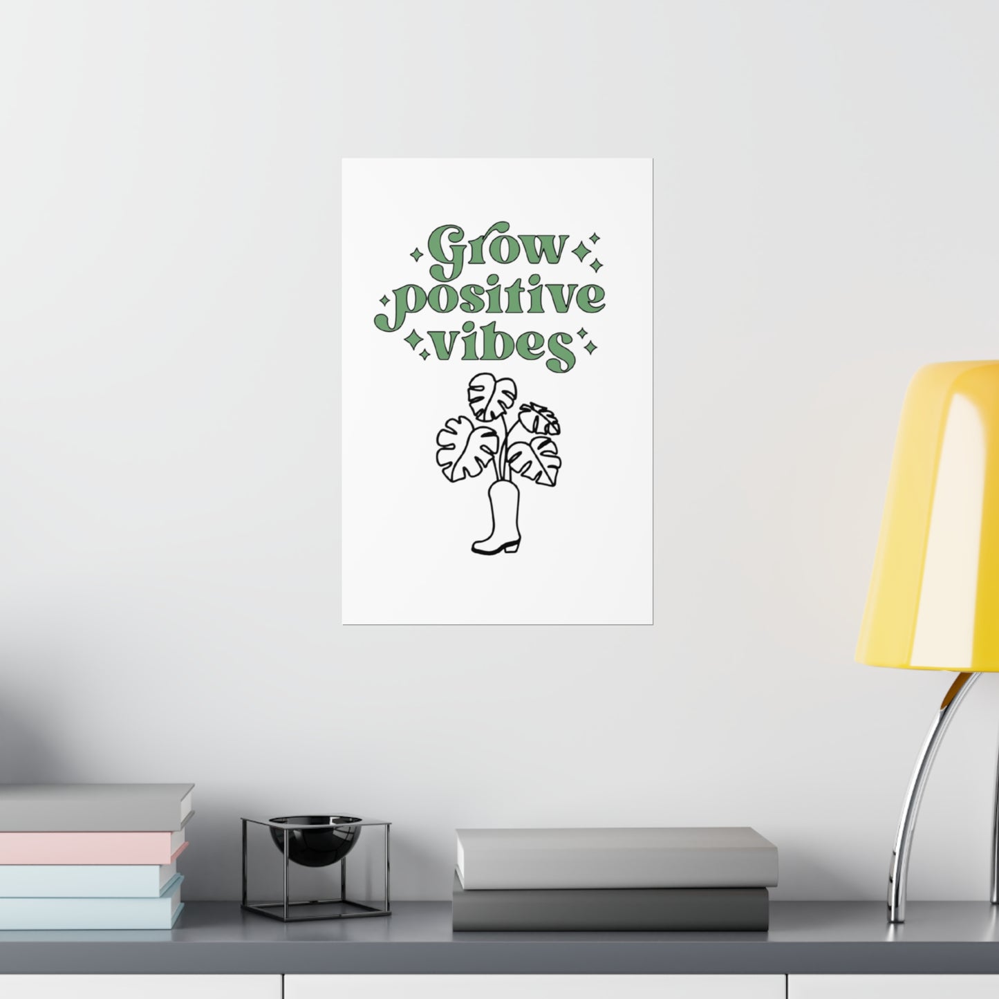 Grow Positive Matte Vertical Posters