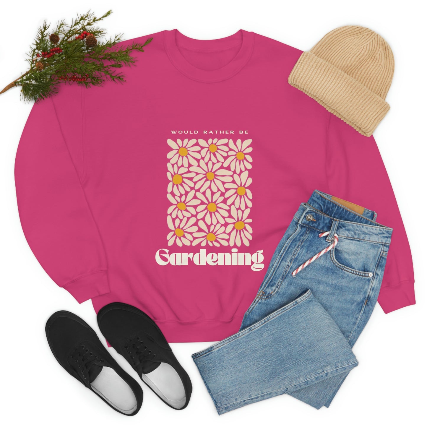 Would Rather Be Gardening Unisex Crewneck