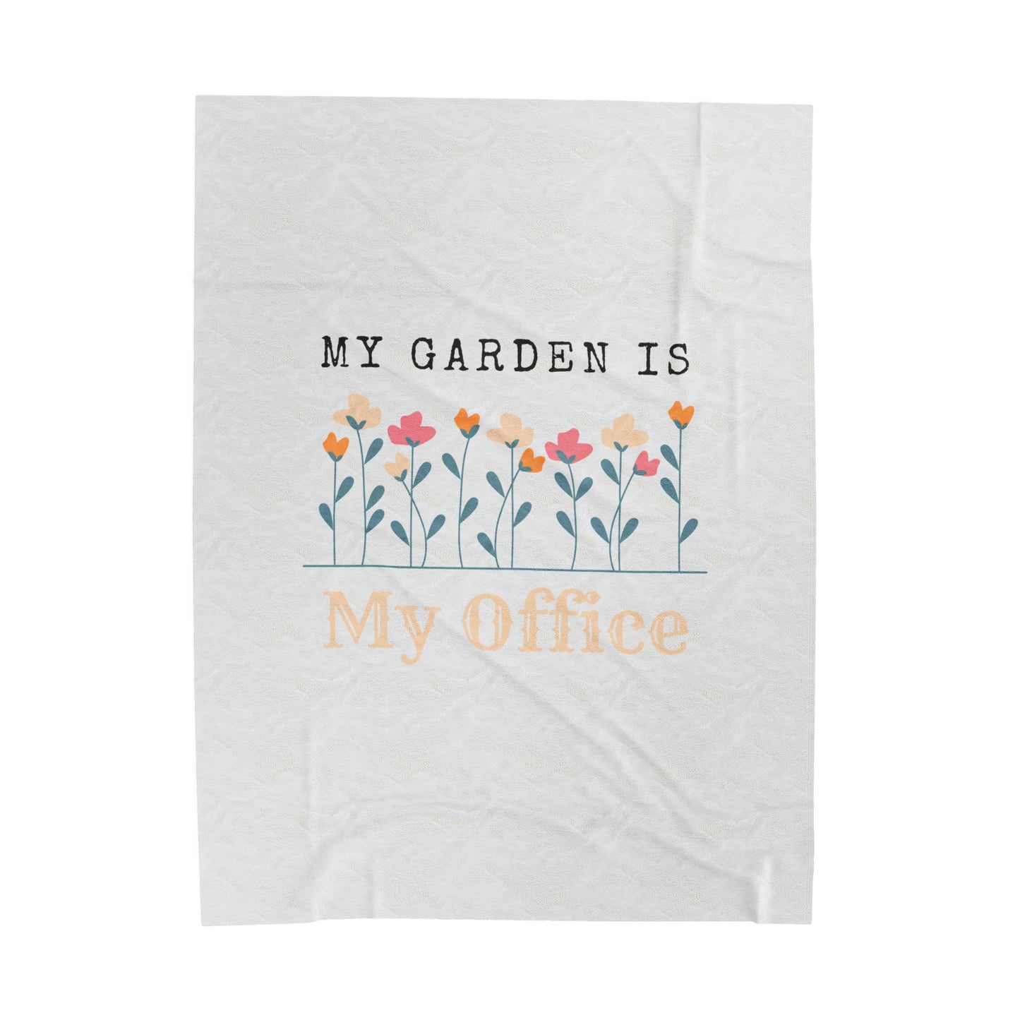 My Office Velveteen Plush Blanket