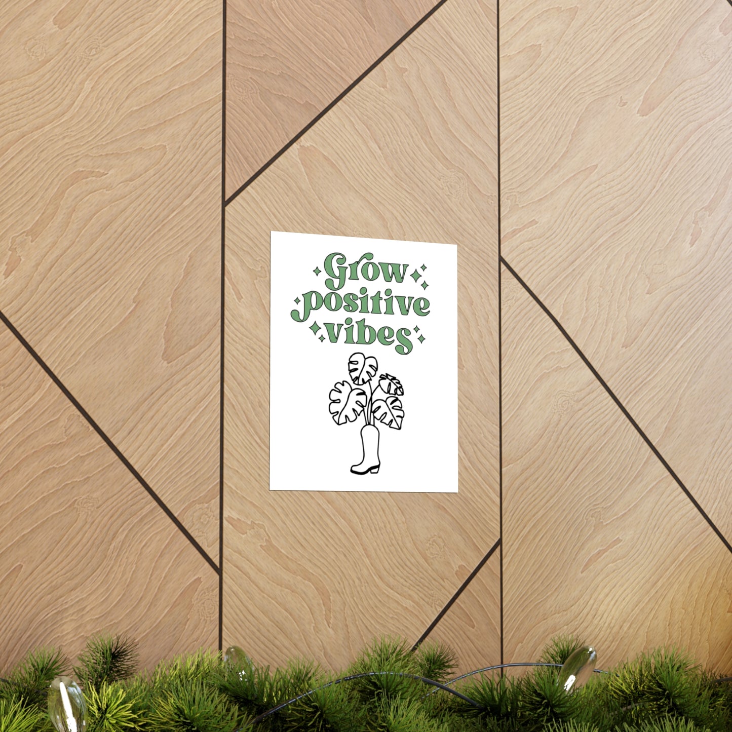 Grow Positive Matte Vertical Posters