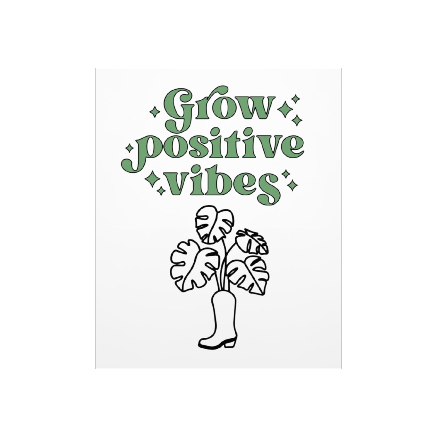 Grow Positive Matte Vertical Posters