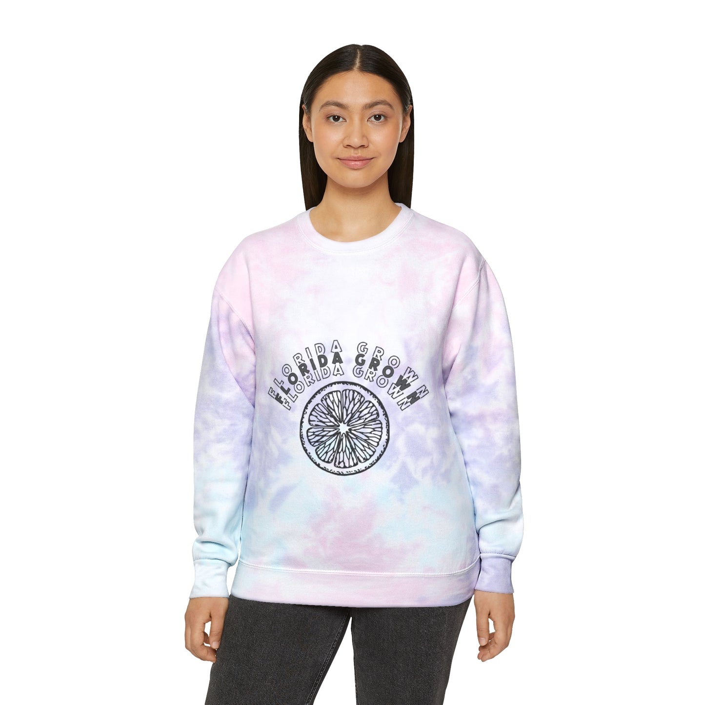 Florida Grown Unisex Tie-Dye Crewneck