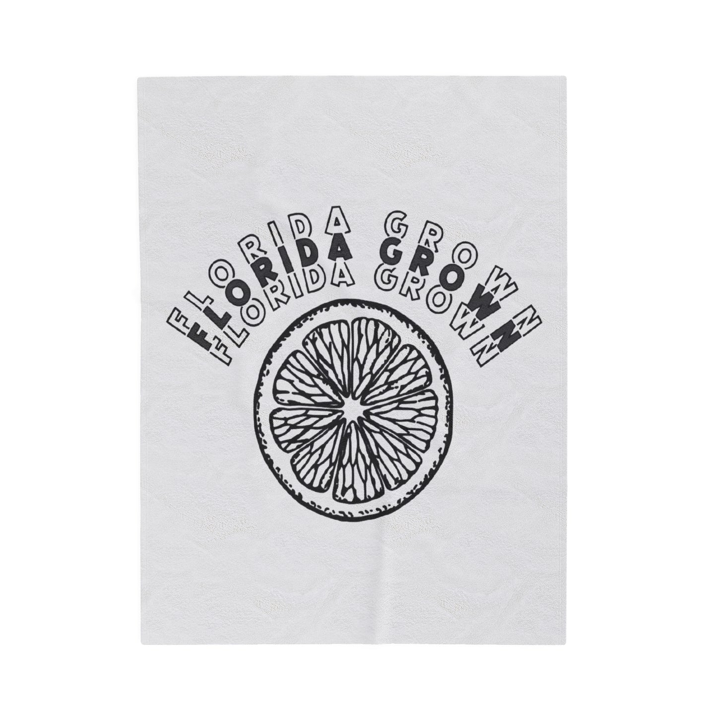 Florida Grown Velveteen Plush Blanket