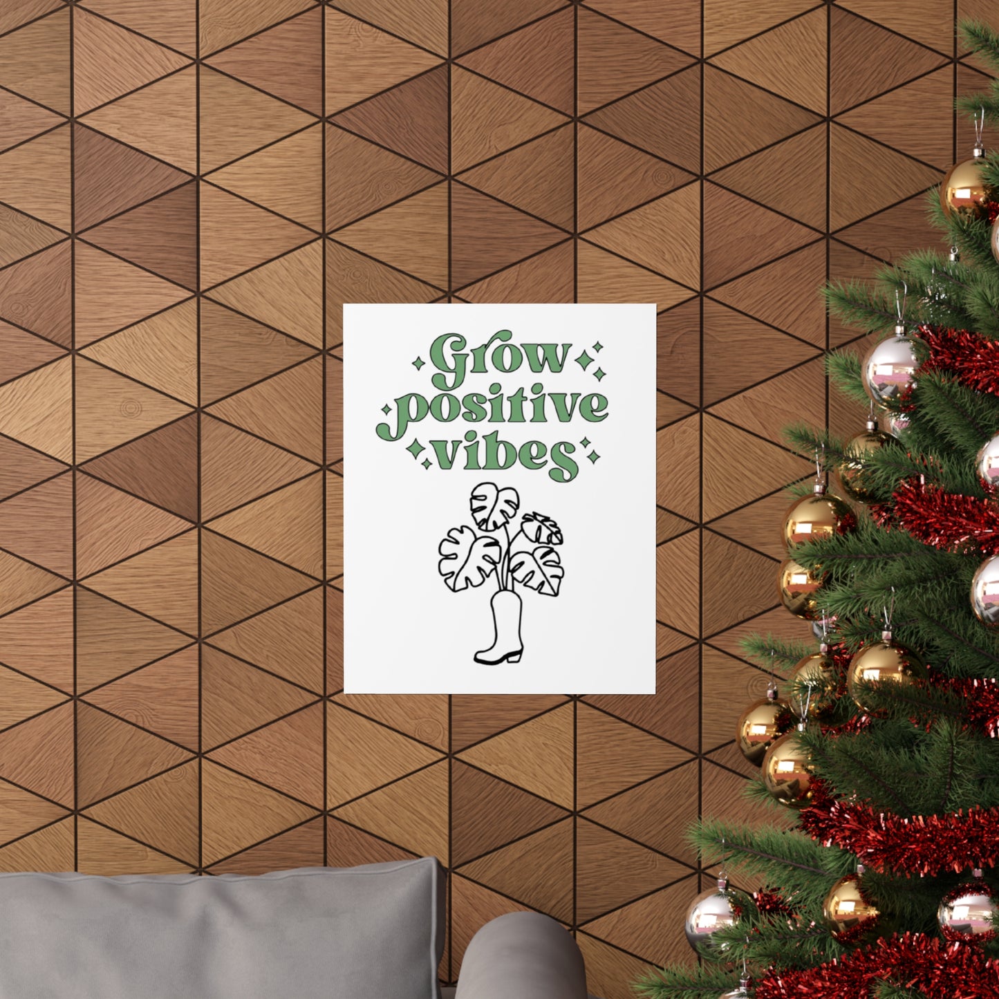 Grow Positive Matte Vertical Posters