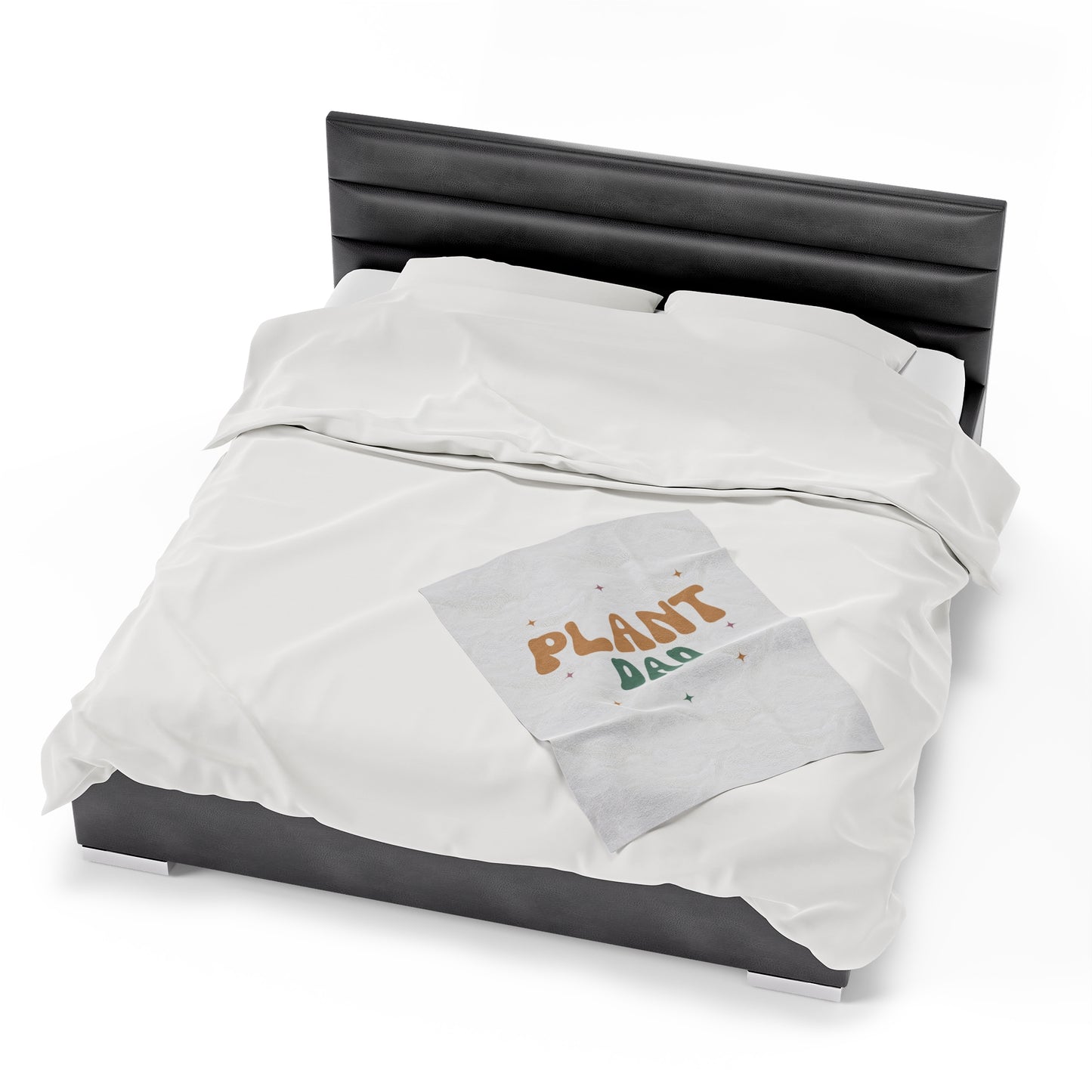 Plant Dad Velveteen Plush Blanket