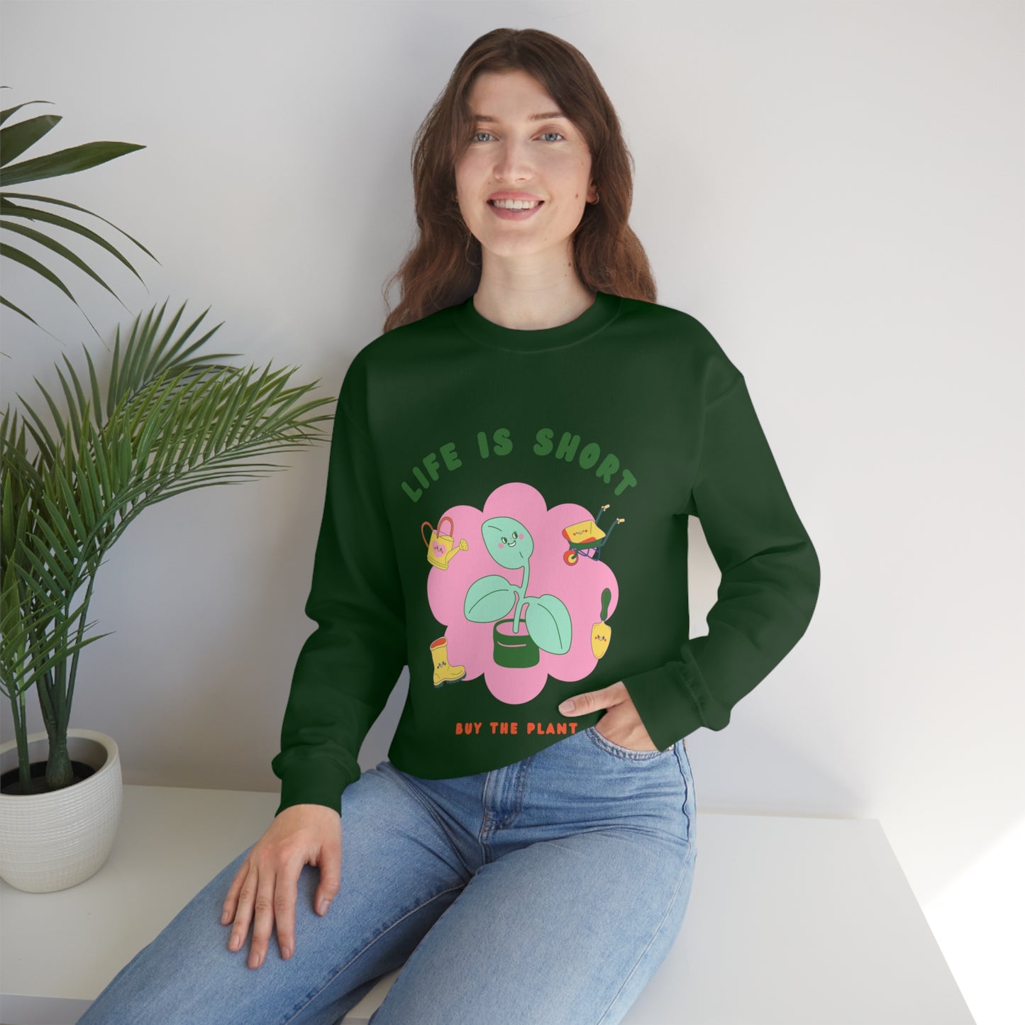 Life Is Short Unisex Crewneck