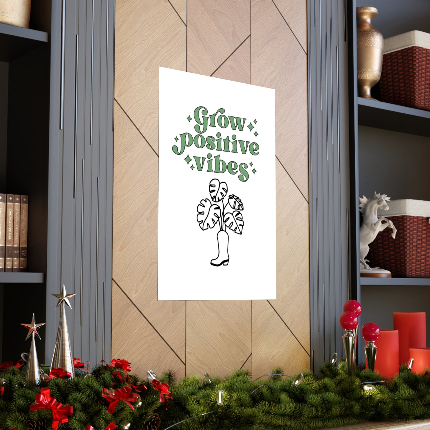 Grow Positive Matte Vertical Posters