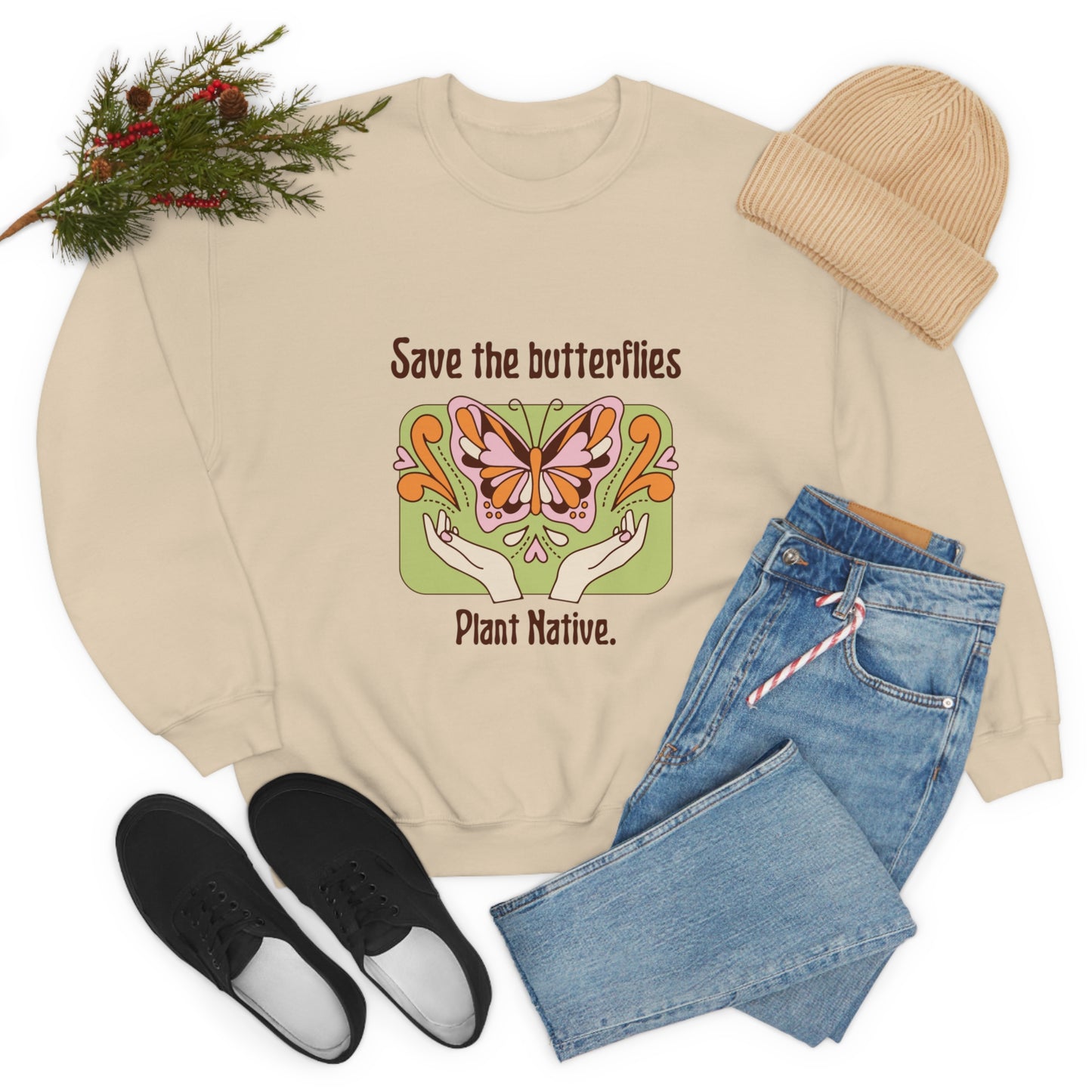Plant Native Unisex Crewneck