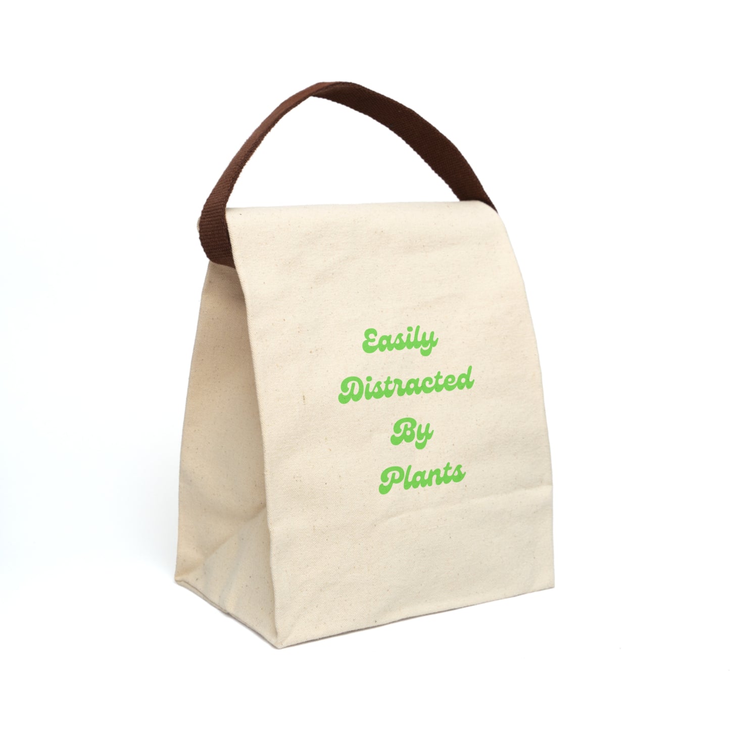 Distracted Canvas Lunch Bag