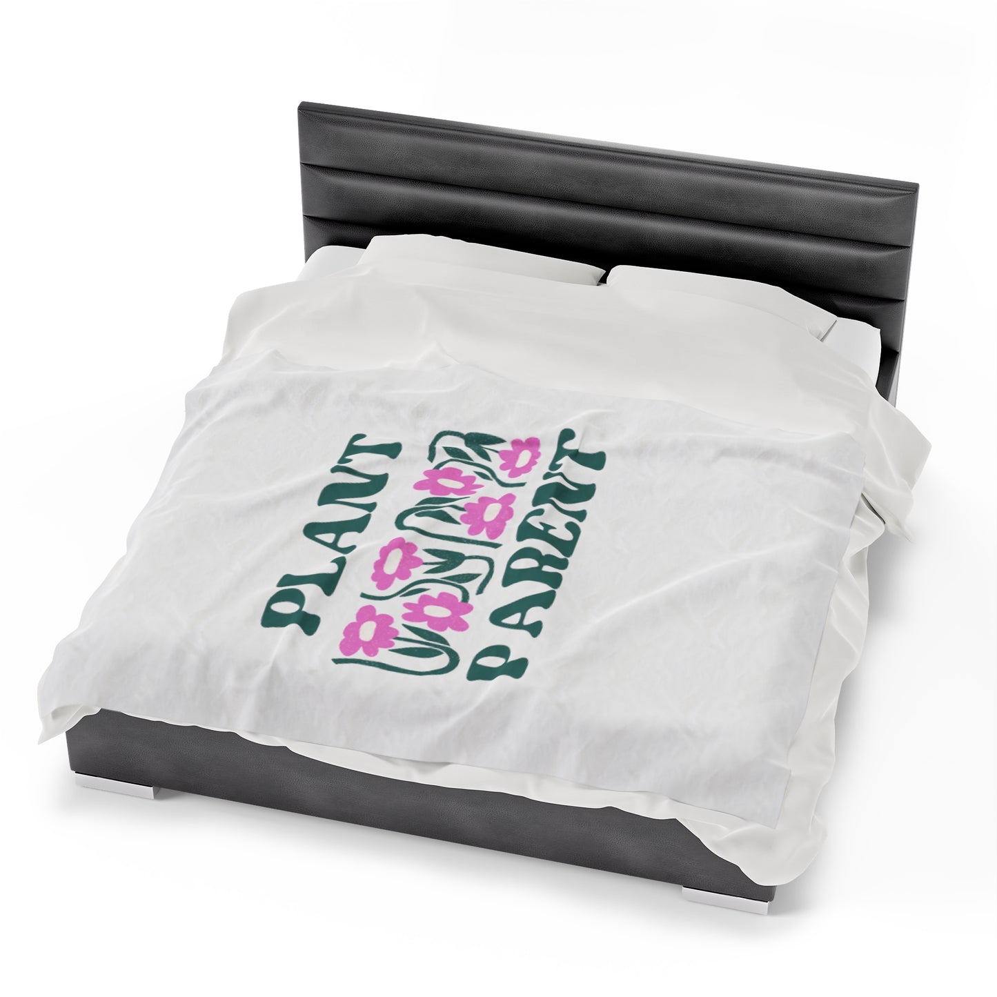 Plant Parent Velveteen Plush Blanket