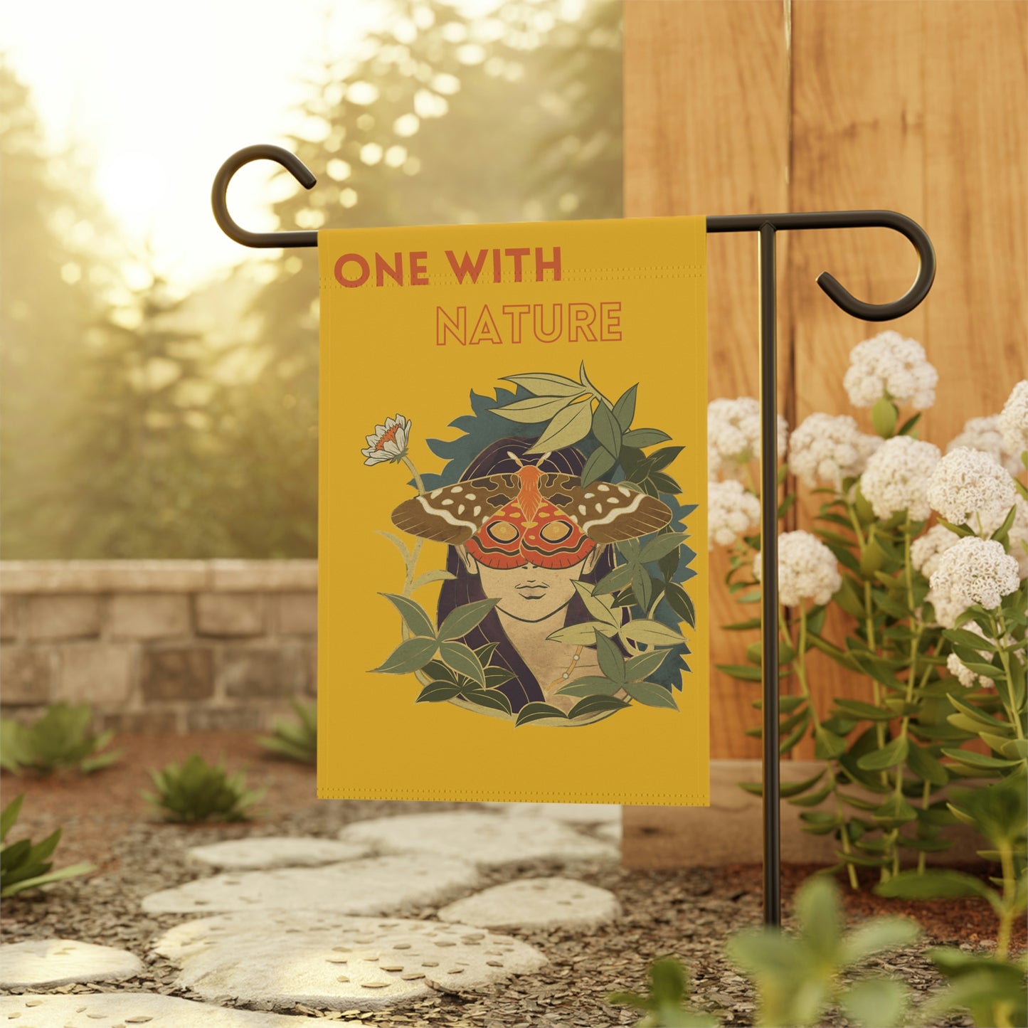 One With Nature Garden Banner
