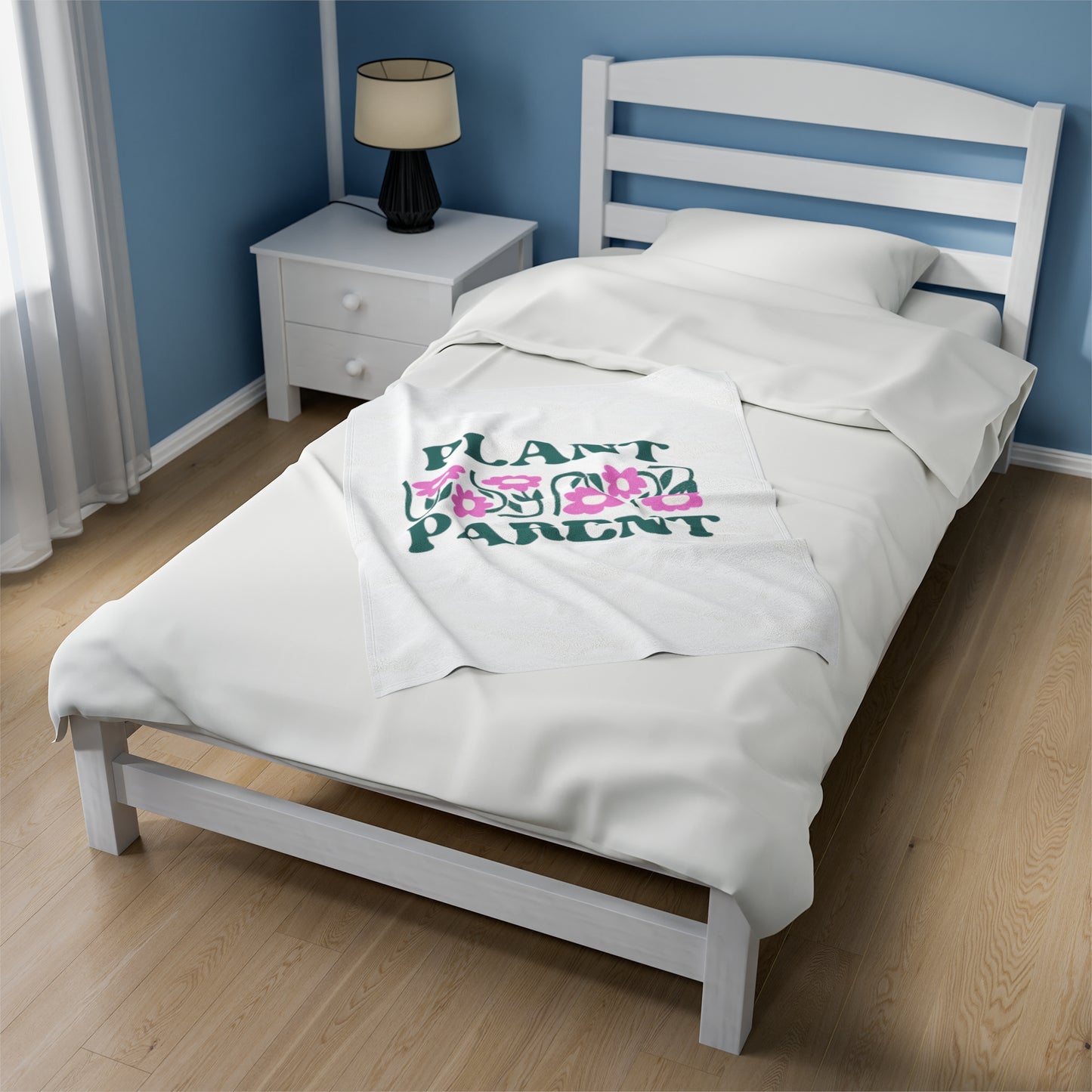 Plant Parent Velveteen Plush Blanket