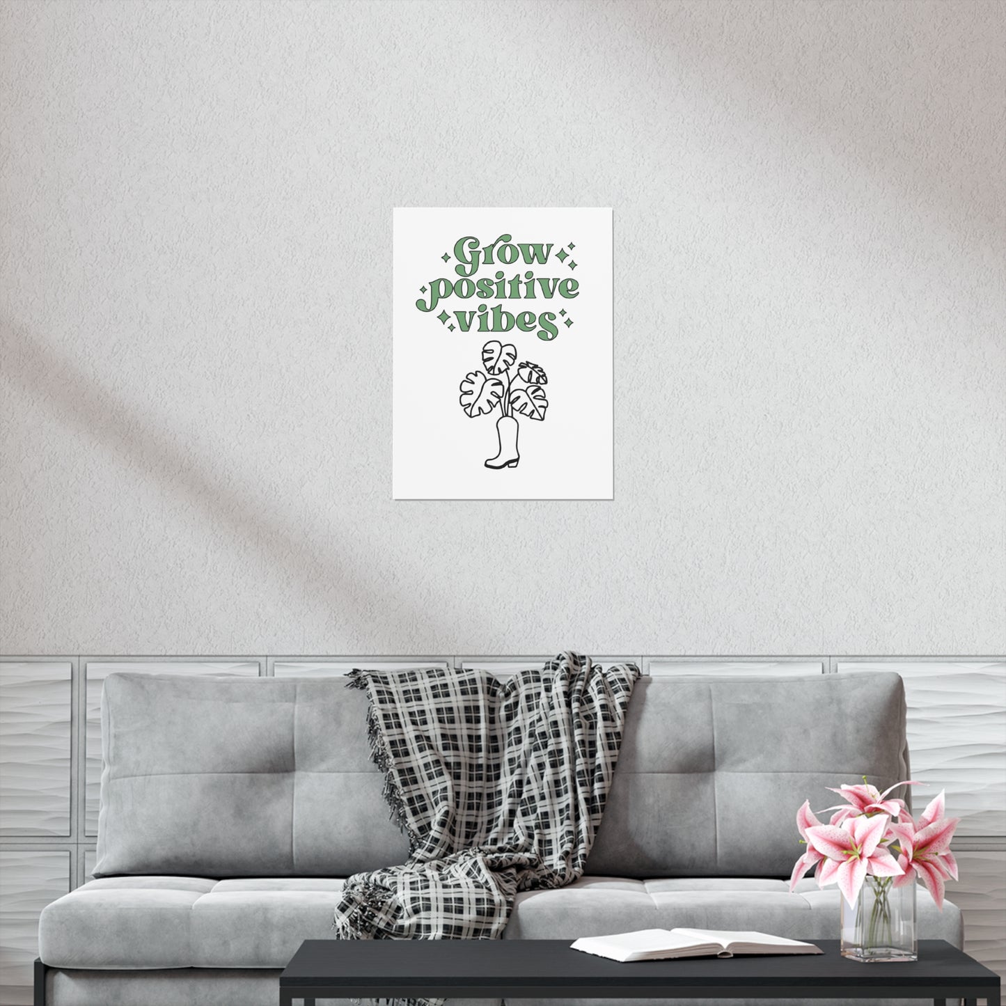 Grow Positive Matte Vertical Posters