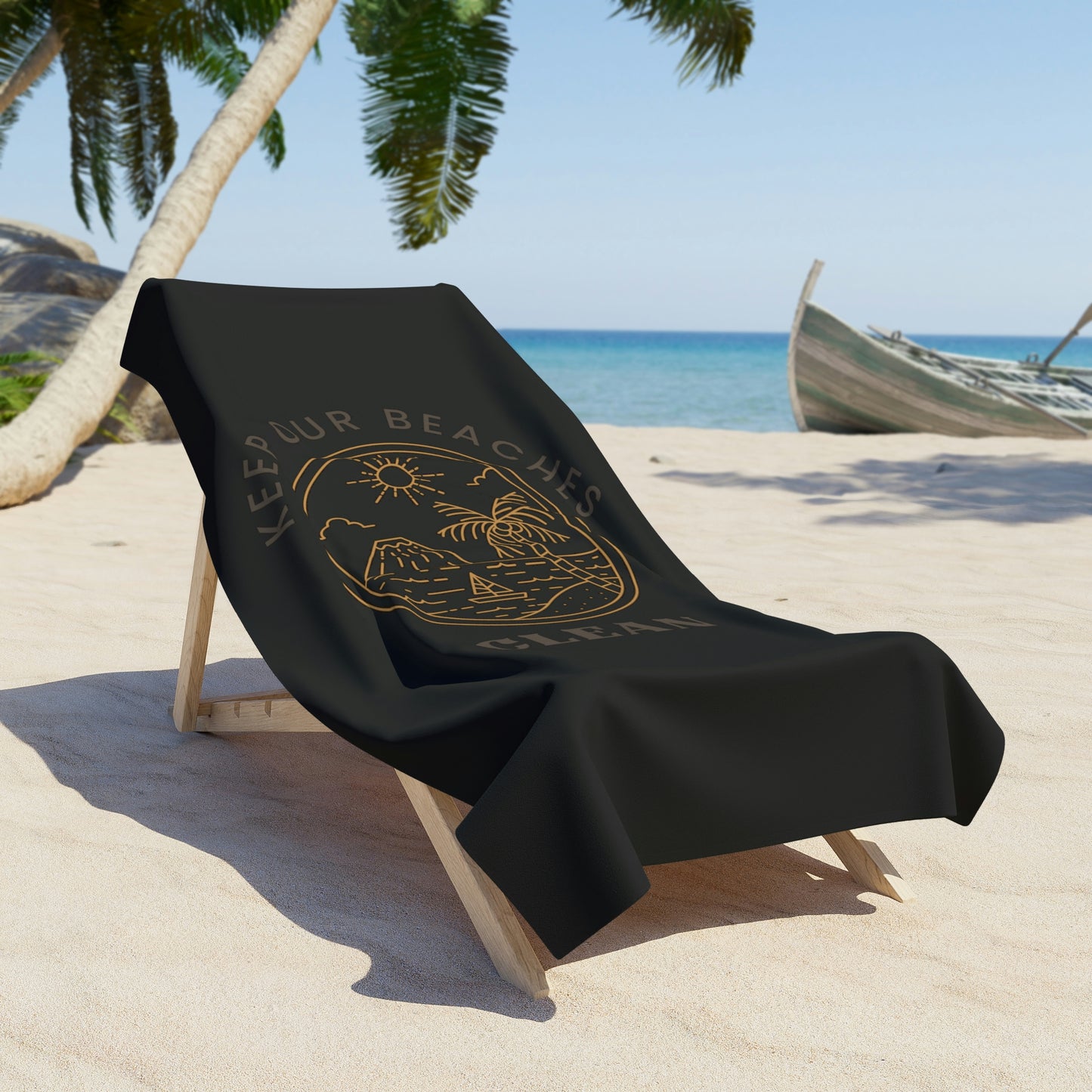 Clean Beaches Beach Towel