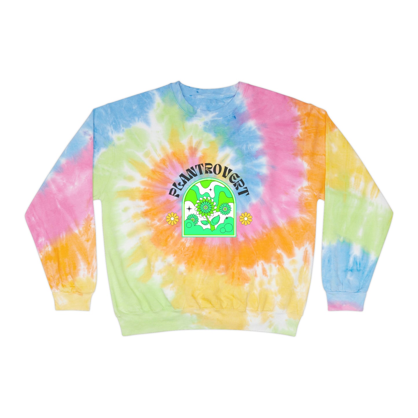 Plantrovert Unisex Tie-Dye Crewneck