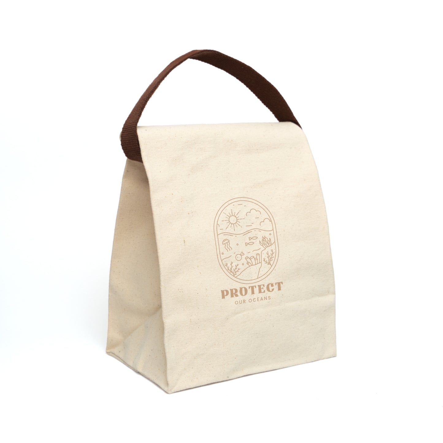 Protect Our Oceans Canvas Lunch Bag