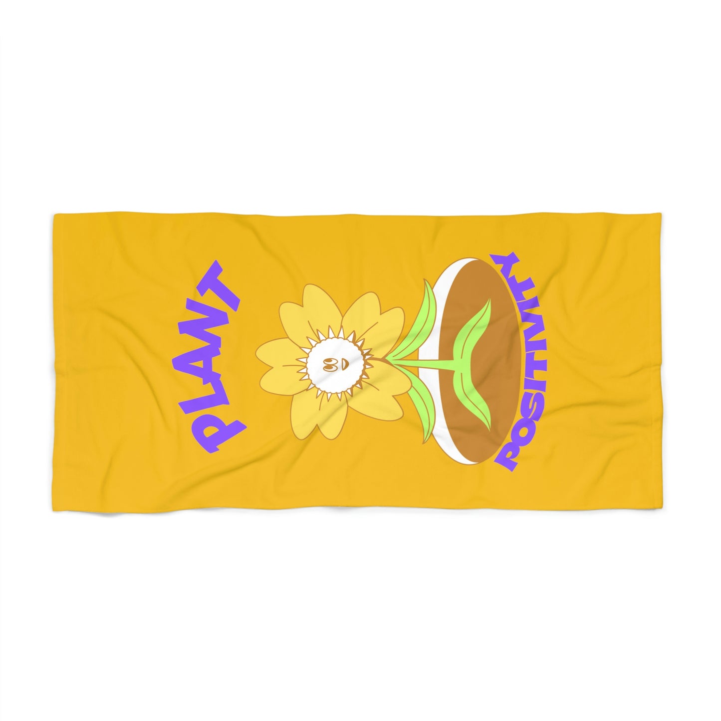 Plant Positivity Beach Towel