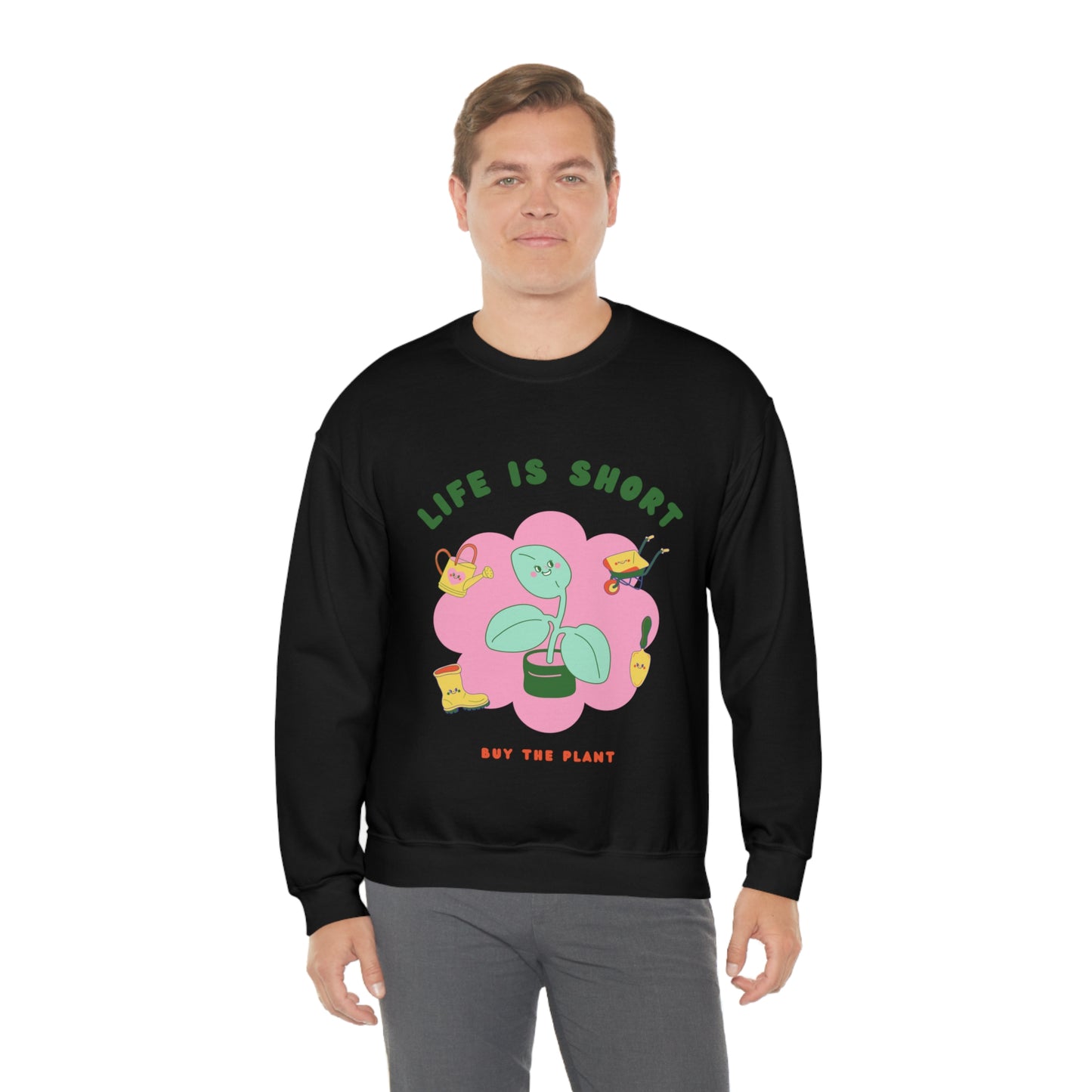 Life Is Short Unisex Crewneck