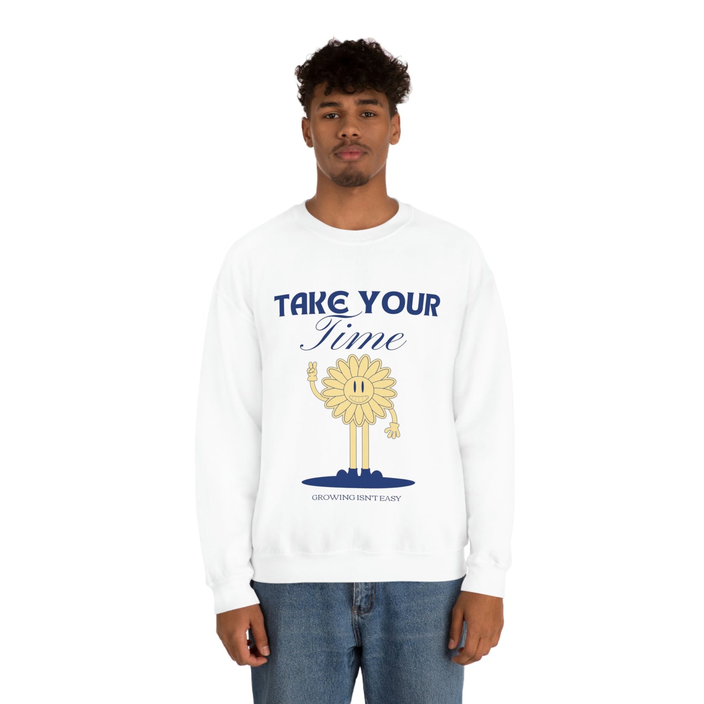 Growing Isn't Easy Unisex Crewneck