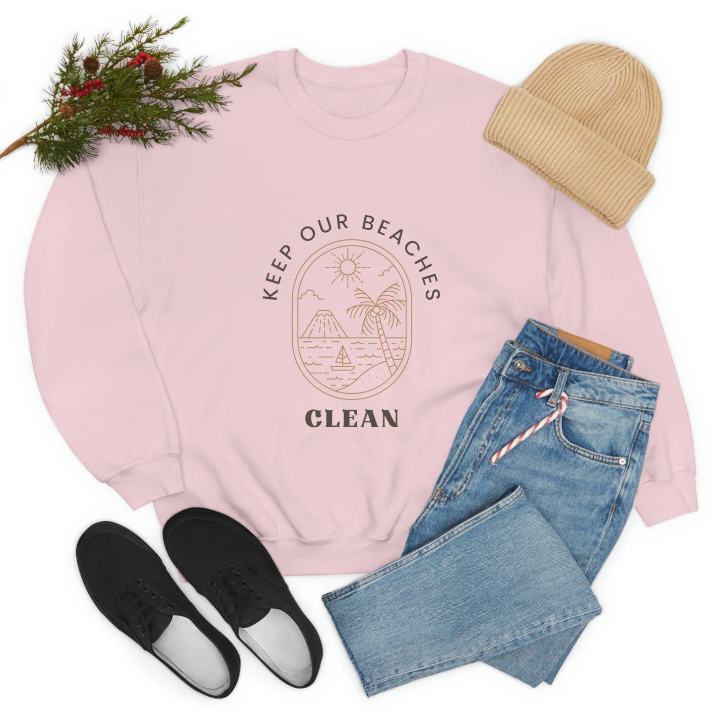 Clean Beaches Unisex Crewneck