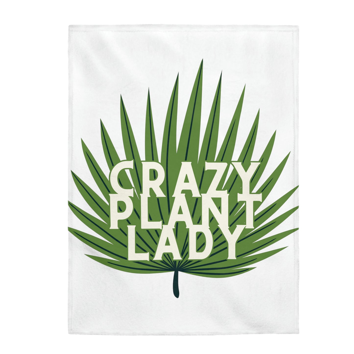 Crazy Plant Lady Velveteen Plush Blanket
