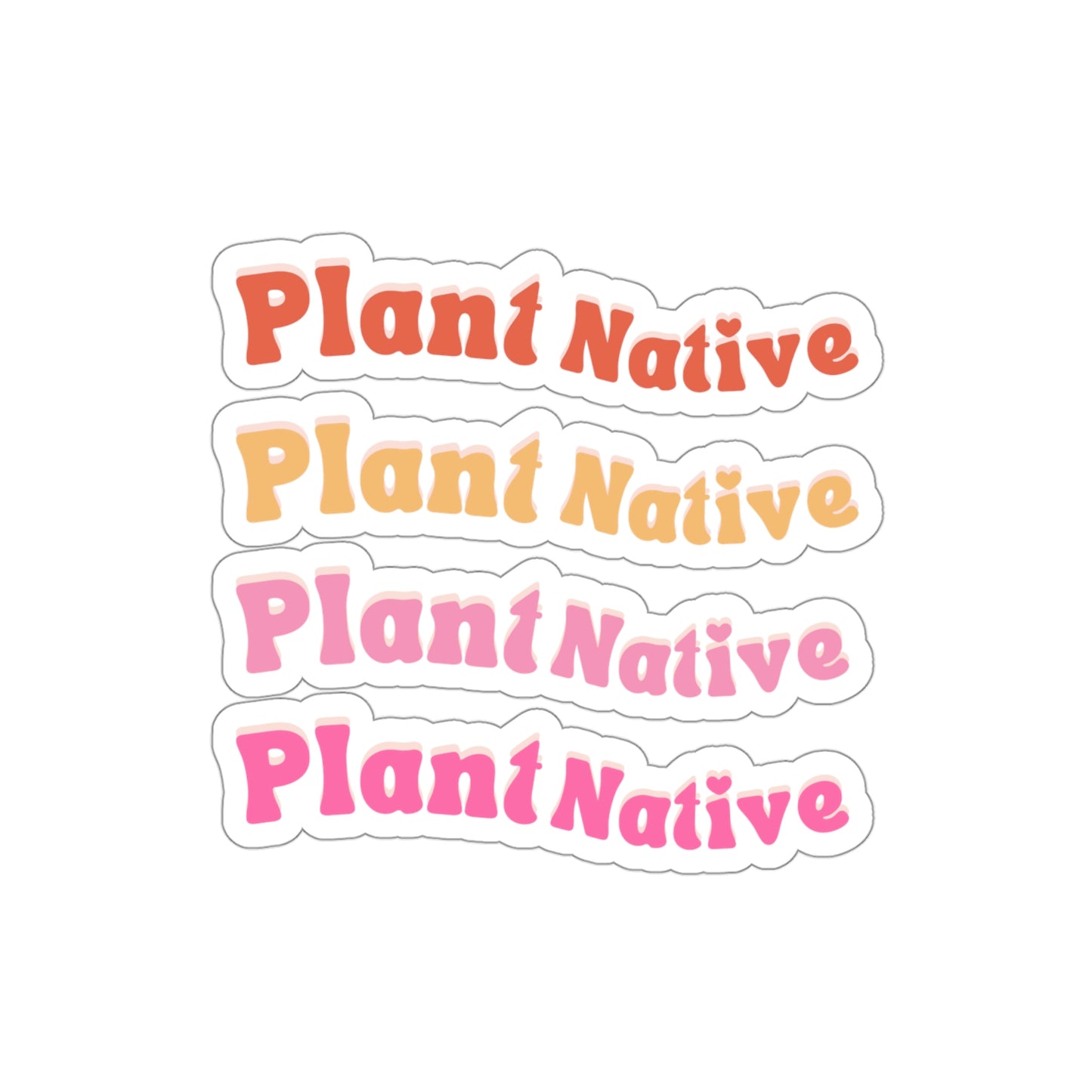 Plant Native Stickers