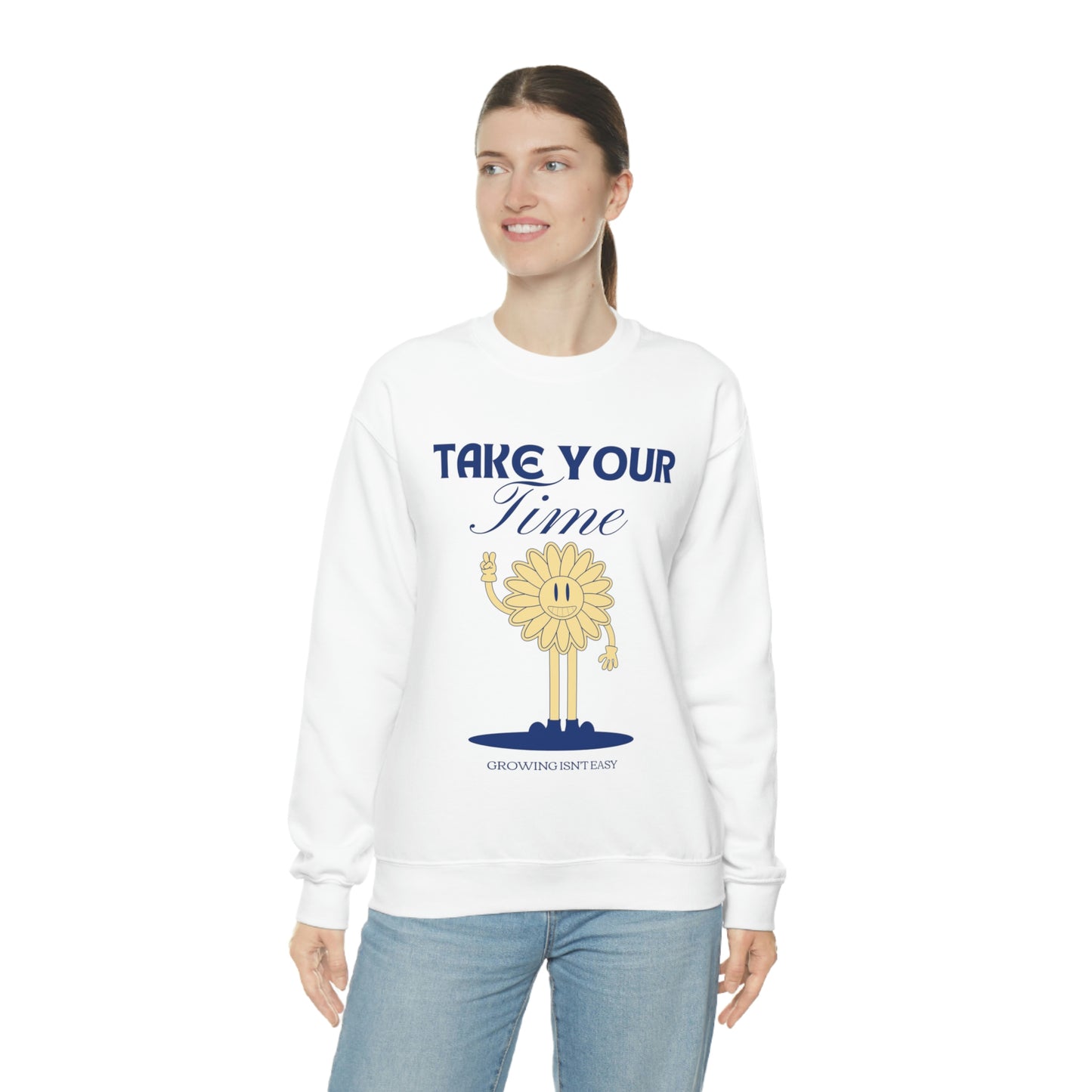 Growing Isn't Easy Unisex Crewneck