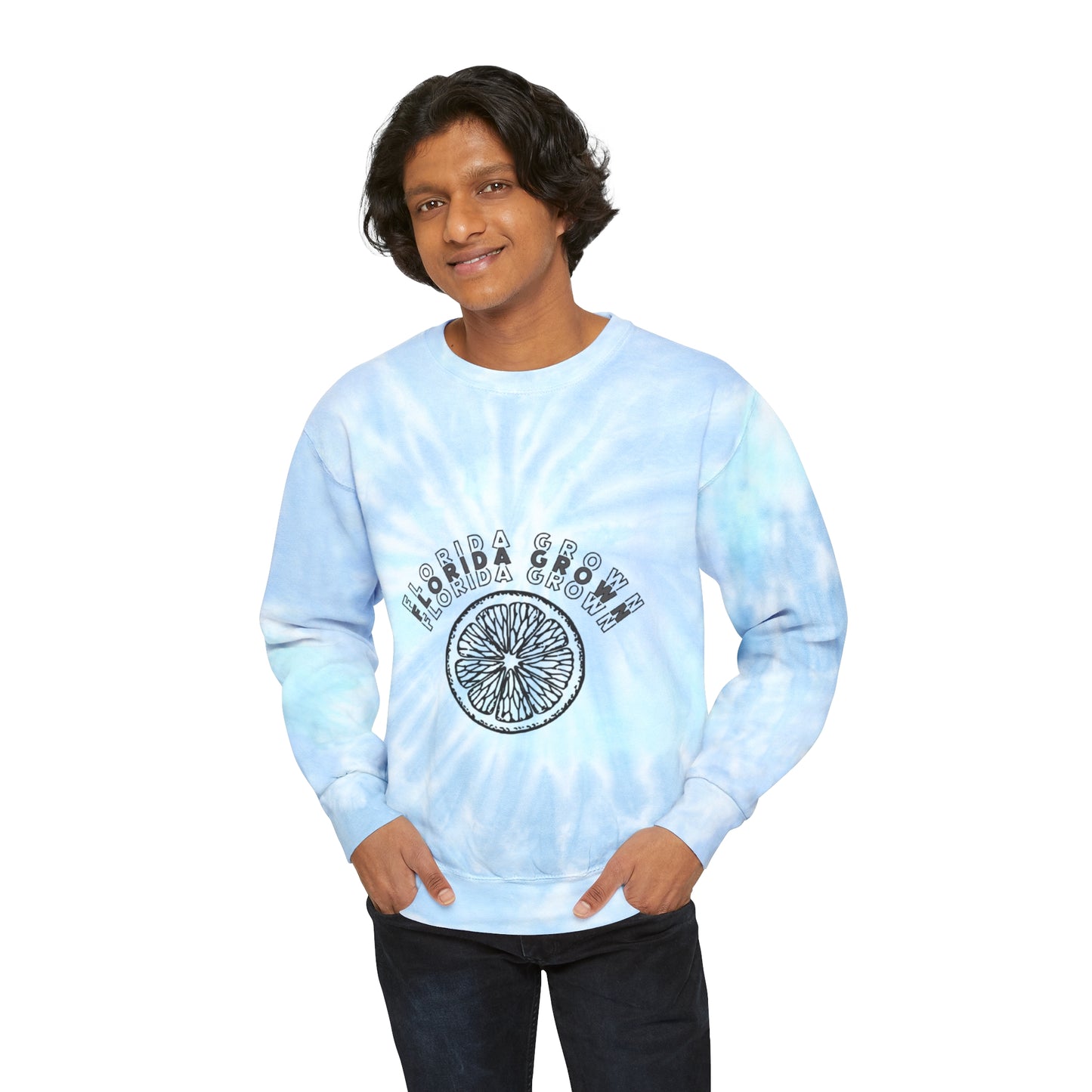 Florida Grown Unisex Tie-Dye Crewneck