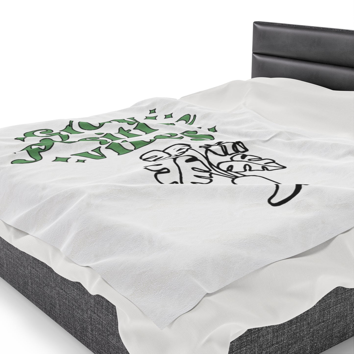Grow Positive Velveteen Plush Blanket