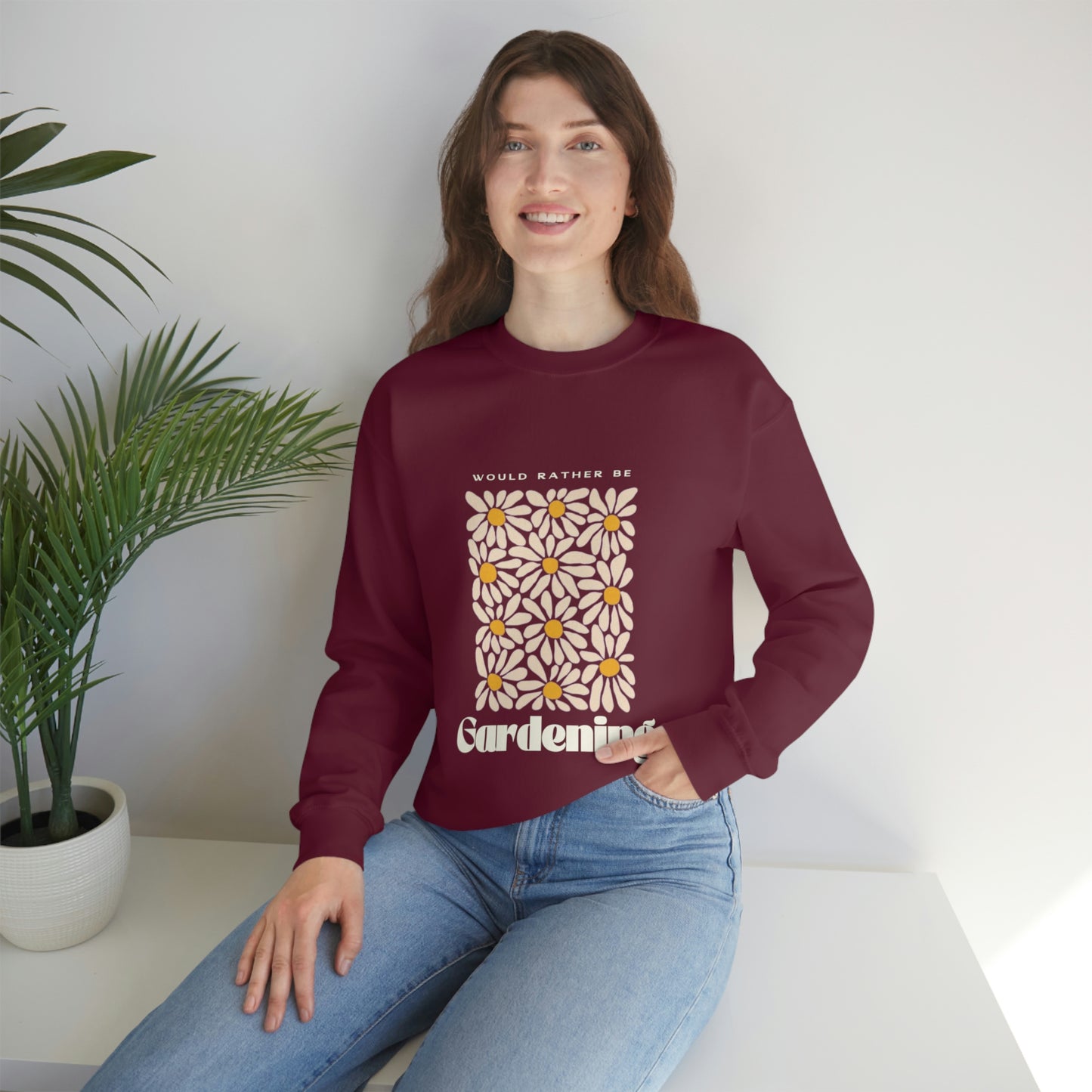 Would Rather Be Gardening Unisex Crewneck