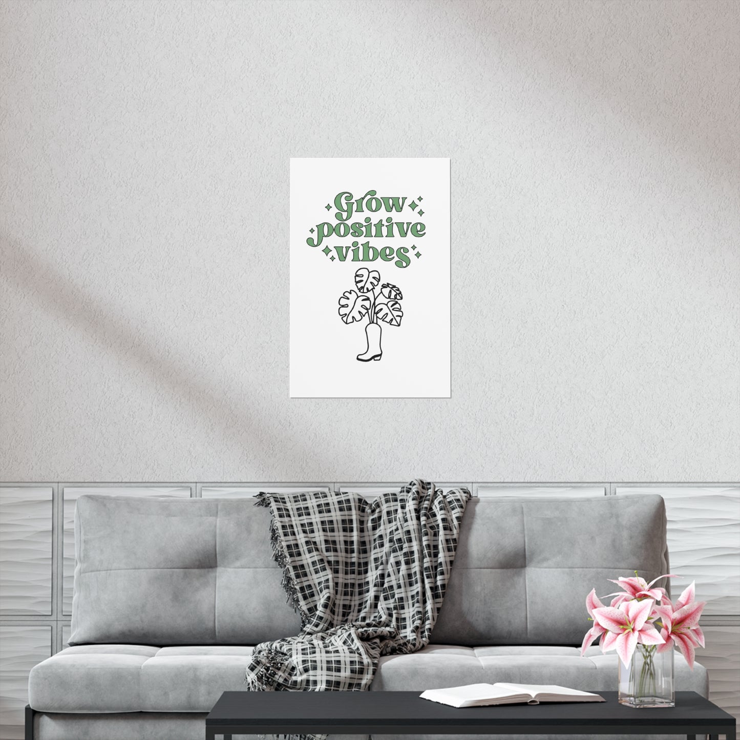 Grow Positive Matte Vertical Posters
