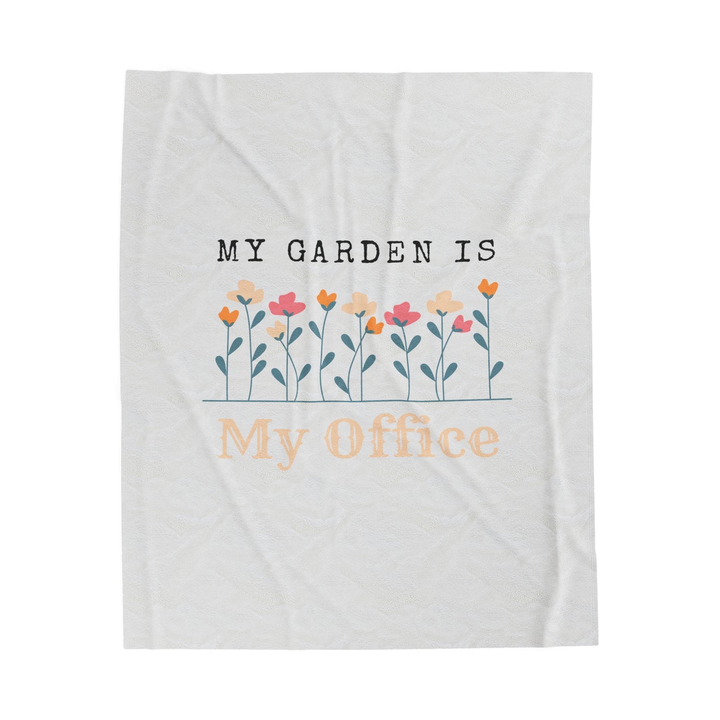 My Office Velveteen Plush Blanket