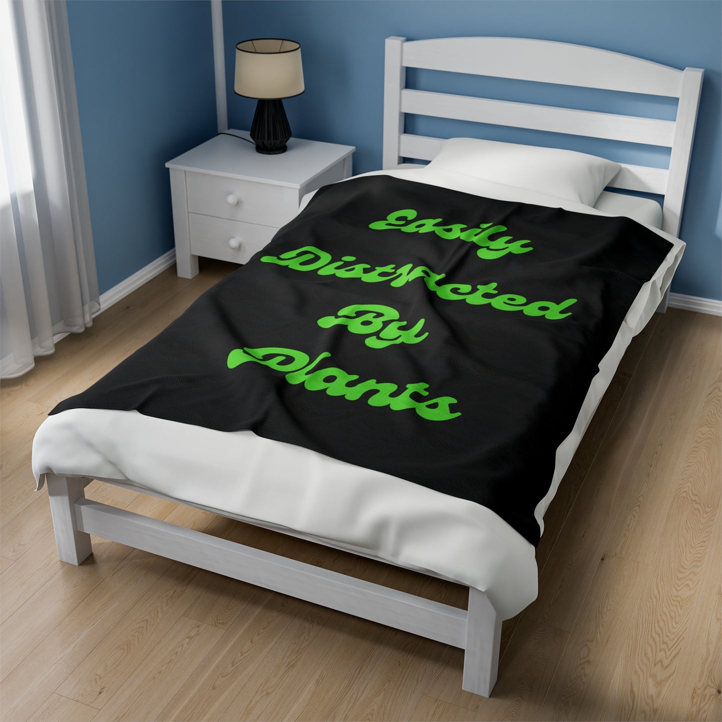 Distracted Velveteen Plush Blanket