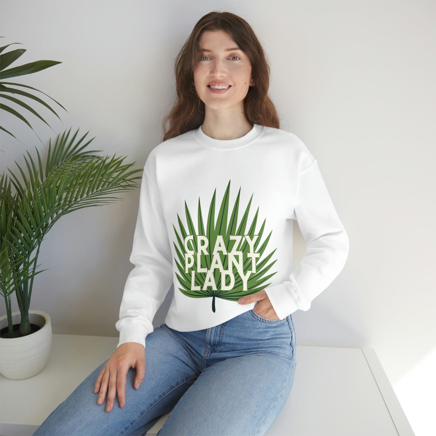 Crazy Plant Lady Unisex Crewneck