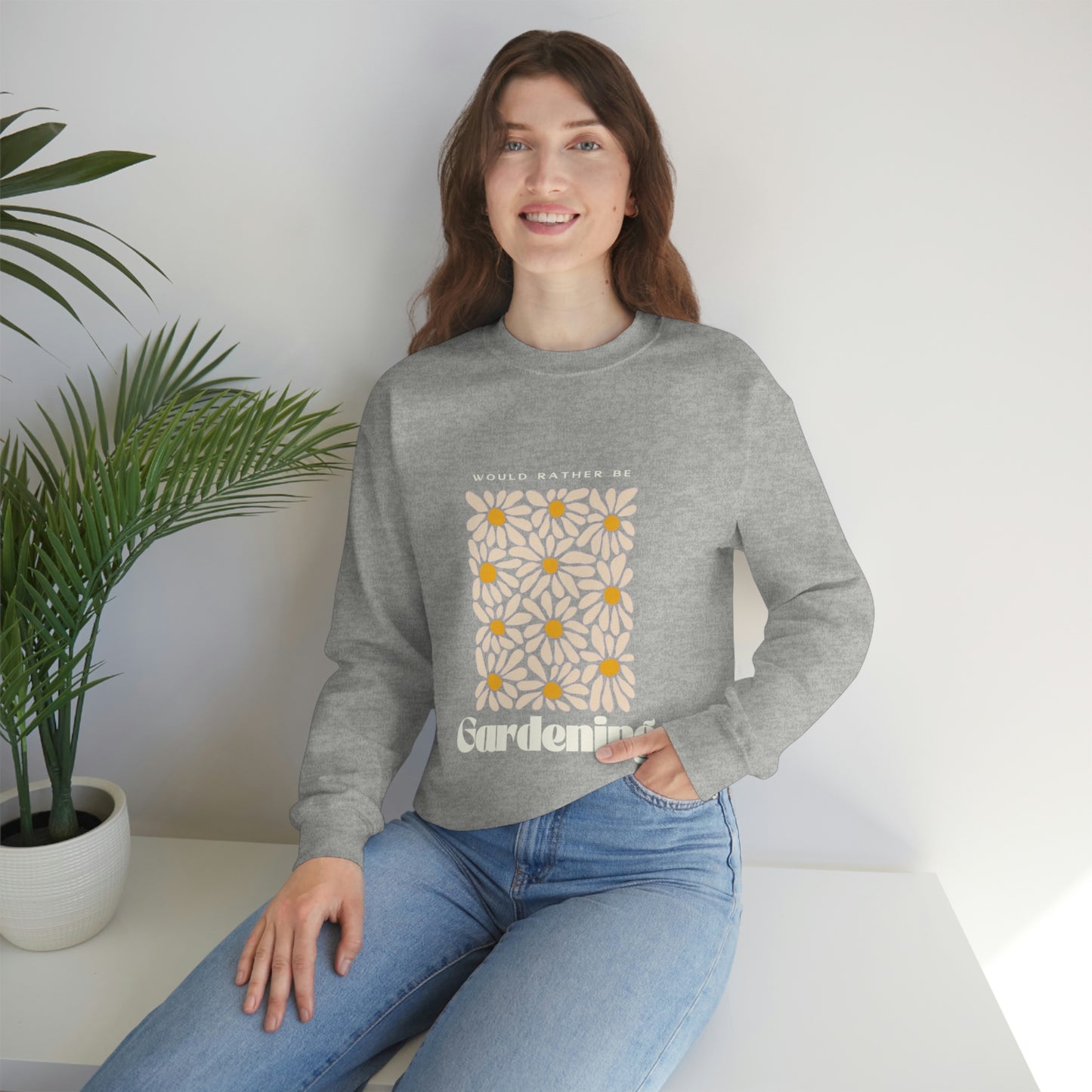 Would Rather Be Gardening Unisex Crewneck